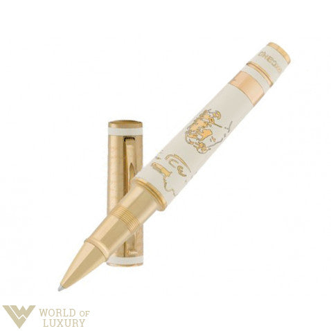 Omas: Alexander Pushkin Limited Edition - 18ct Gold Rollerball Pen
