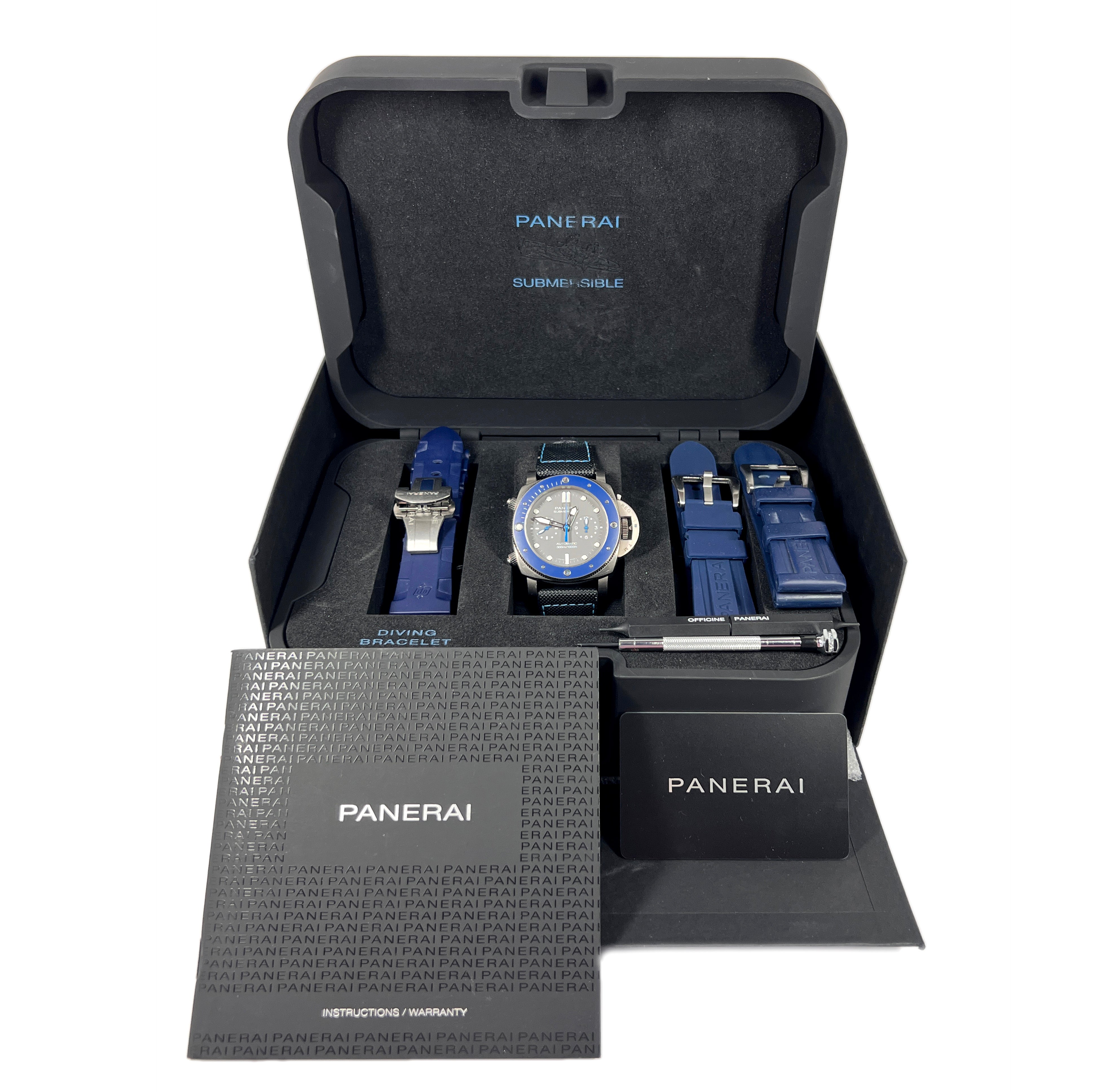 Panerai Submersible Diver Chronograph Titanium & Ceramic Men's Watch