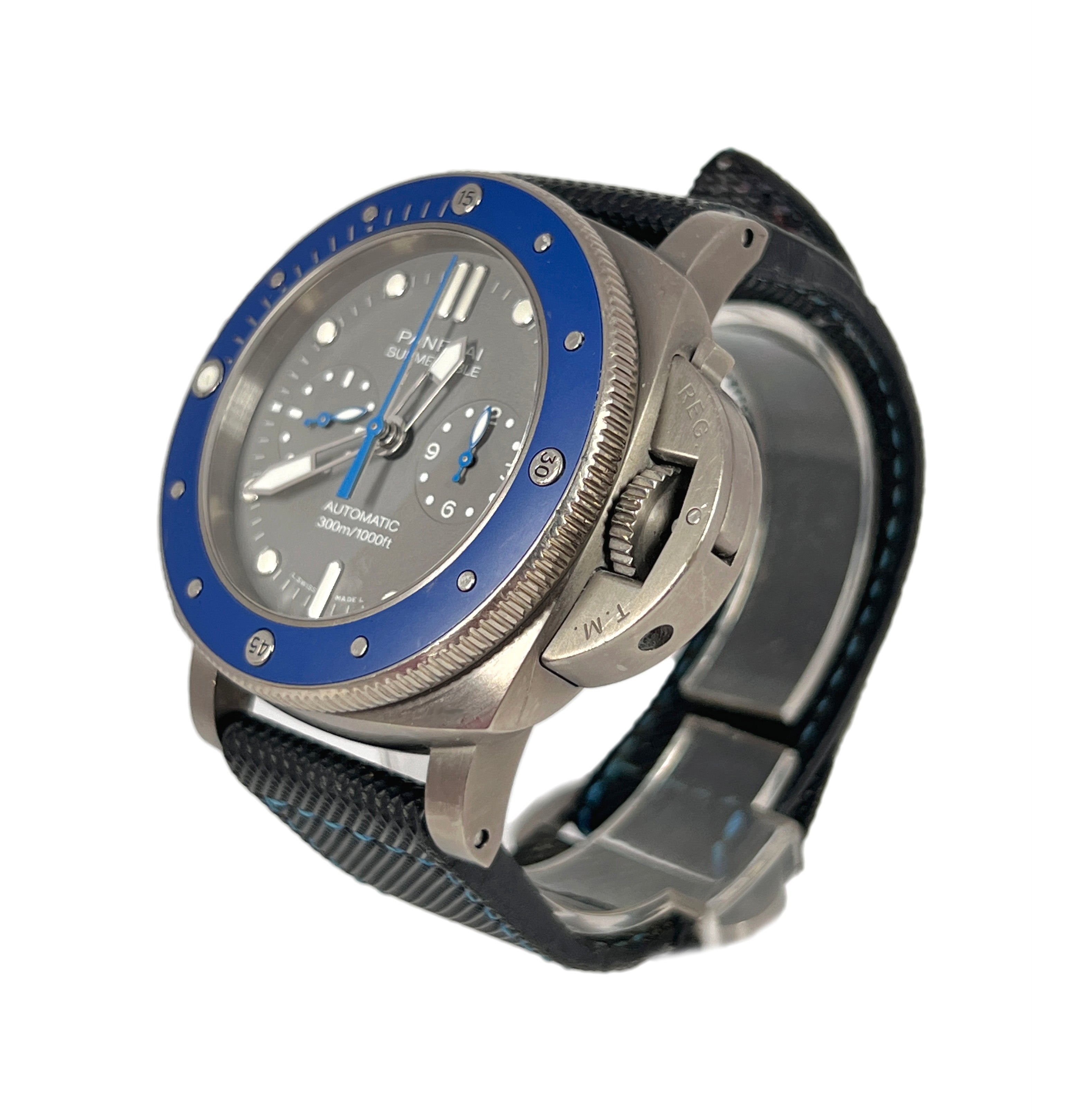 Panerai Submersible Diver Chronograph Titanium & Ceramic Men's Watch