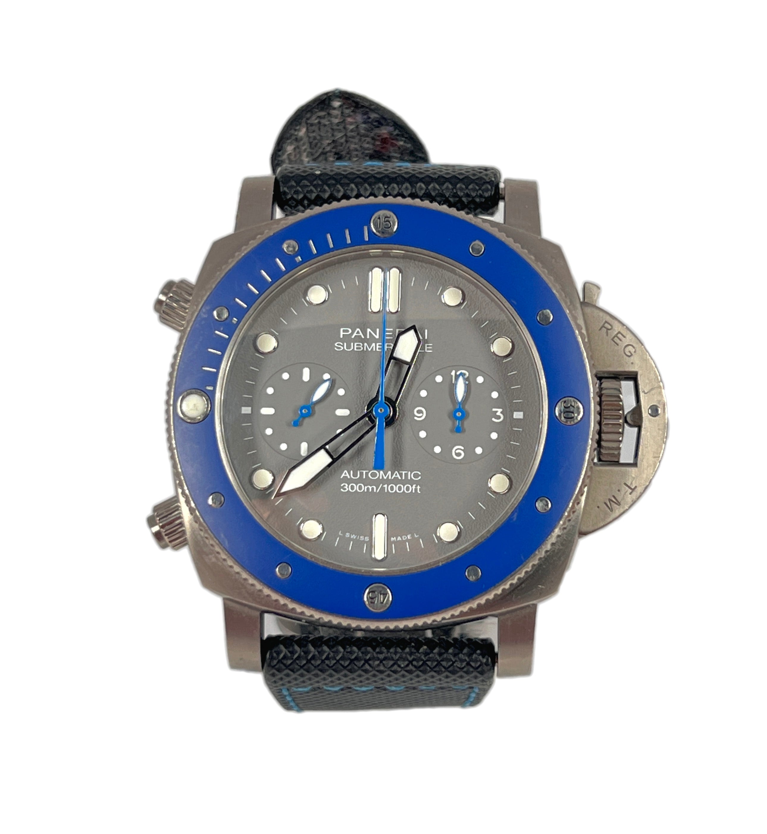 Panerai Submersible Diver Chronograph Titanium & Ceramic Men's Watch