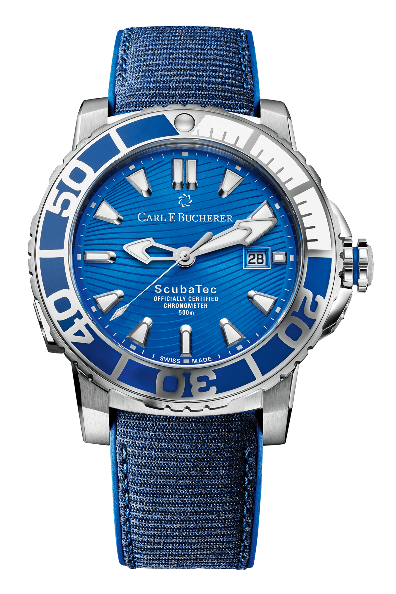 Carl F. Bucherer Patravi Scubatec Maldives Stainless steel Men's Watch - Premium Luxury Product