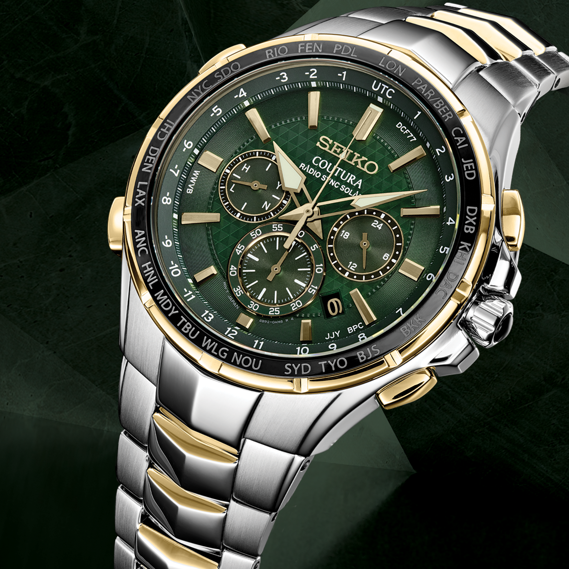 Coutura Radio Sync Solar Chronograph SSG022