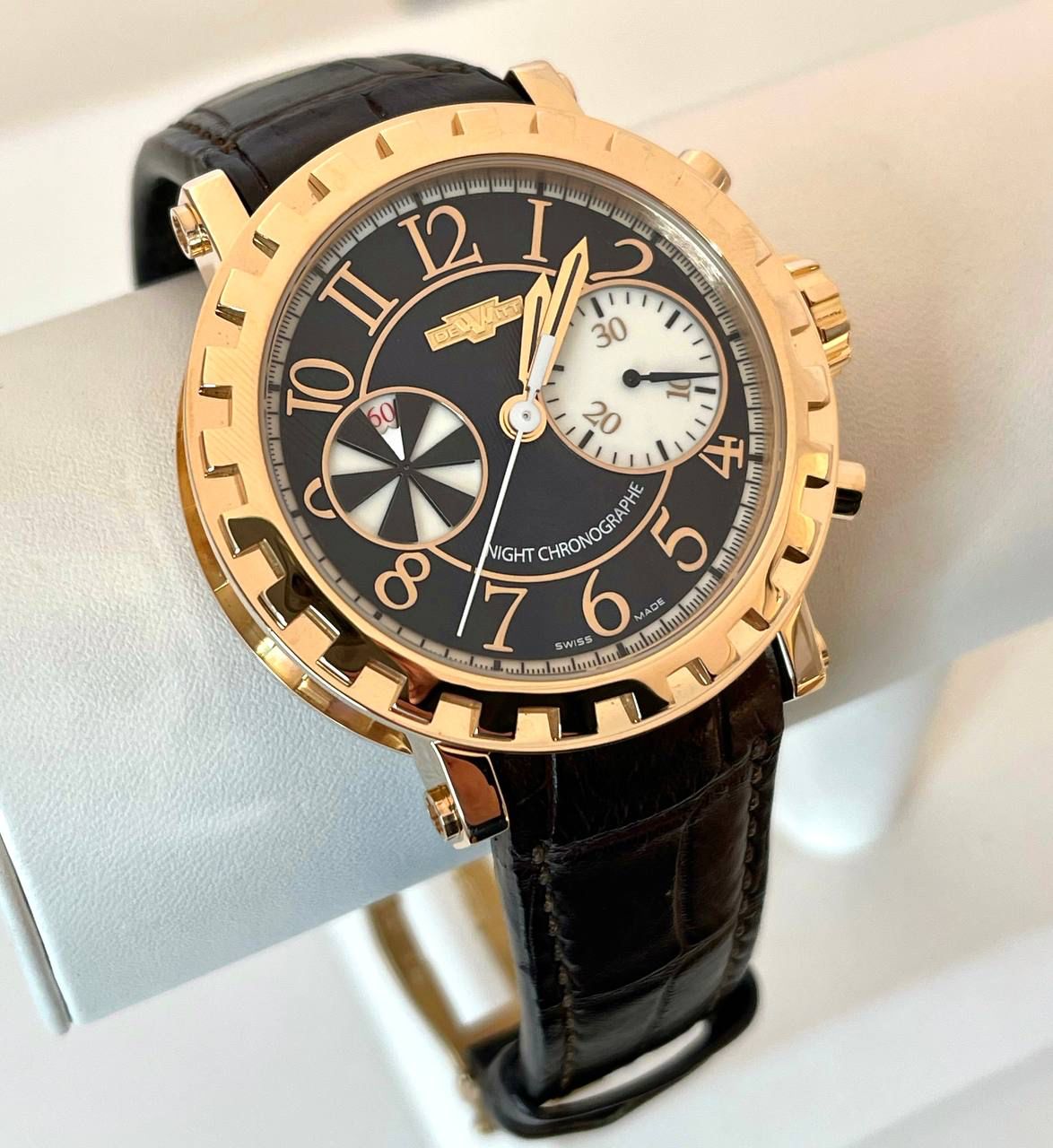 Dewitt Academia Night Chronographe Sequential 18K Rose Gold Men’s Watch