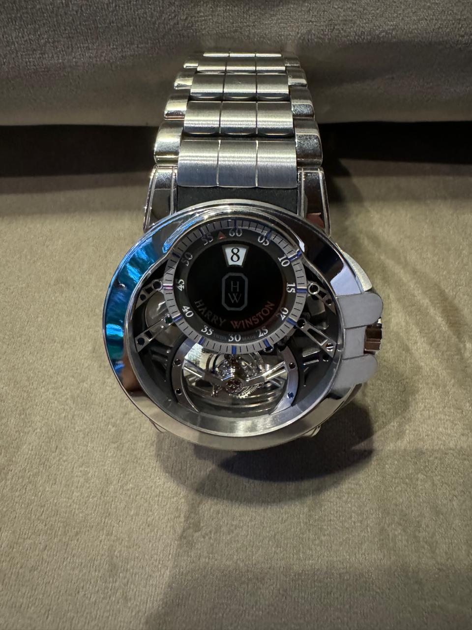 Harry Winston Ocean Tourbillon Jumping Hour White Gold Men's Watch