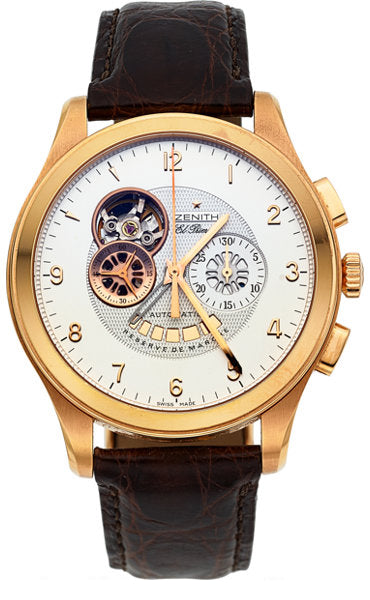 Zenith Chronomaster Grande Class XXT Open 18K Rose Gold Mens Watch