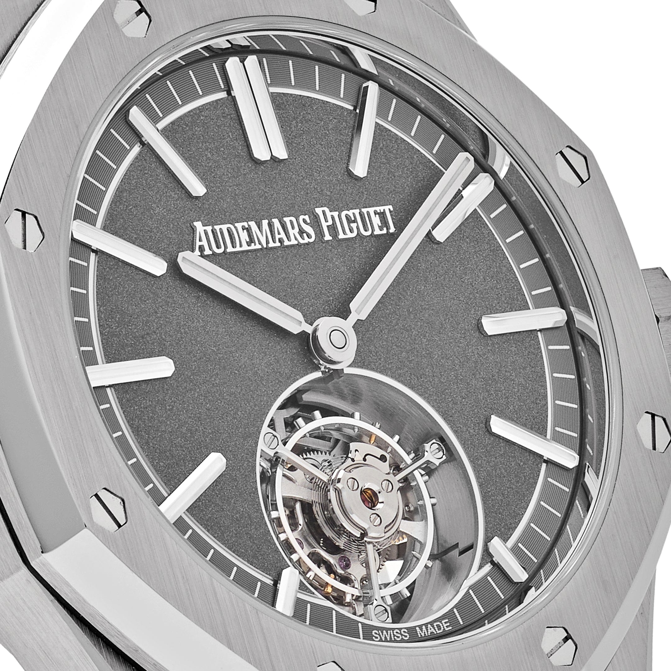 Audemars Piguet 26530TI.OO.1220TI.01 Royal Oak Selfwinding Flying Tourbillon Titanium Slate Dial - Premium Luxury Product
