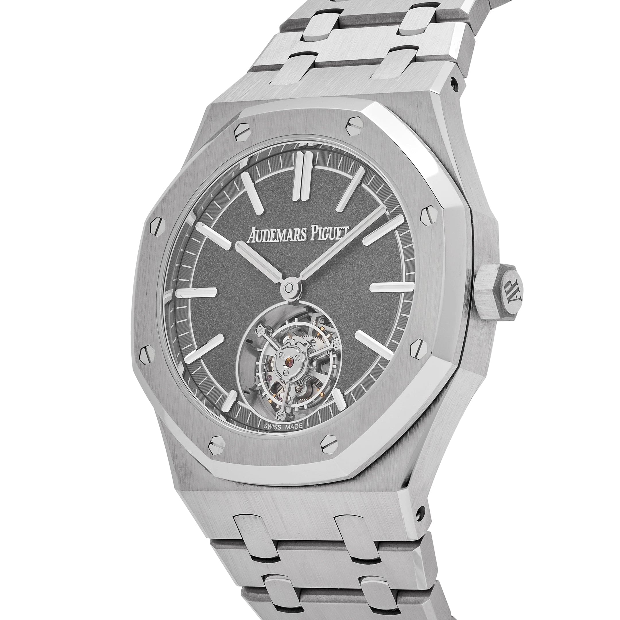 Audemars Piguet 26530TI.OO.1220TI.01 Royal Oak Selfwinding Flying Tourbillon Titanium Slate Dial - Premium Luxury Product