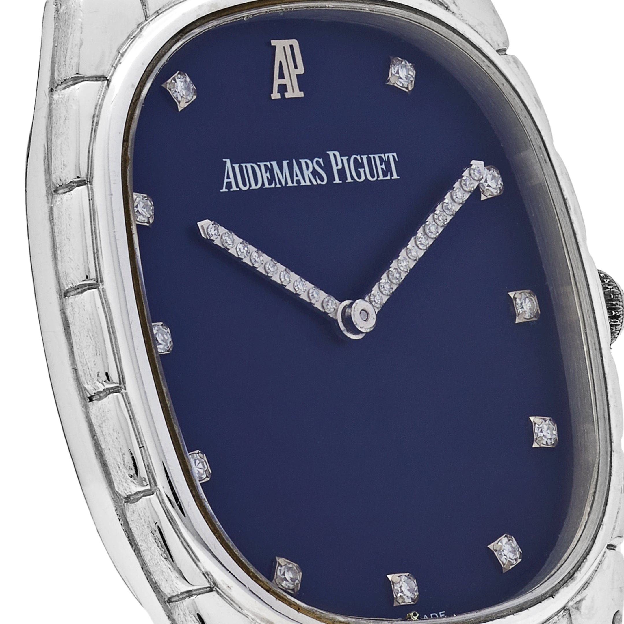 Audemars Piguet Cobra Vintage White Gold Diamond Dark Navy Dial (1970s) - Premium Luxury Product
