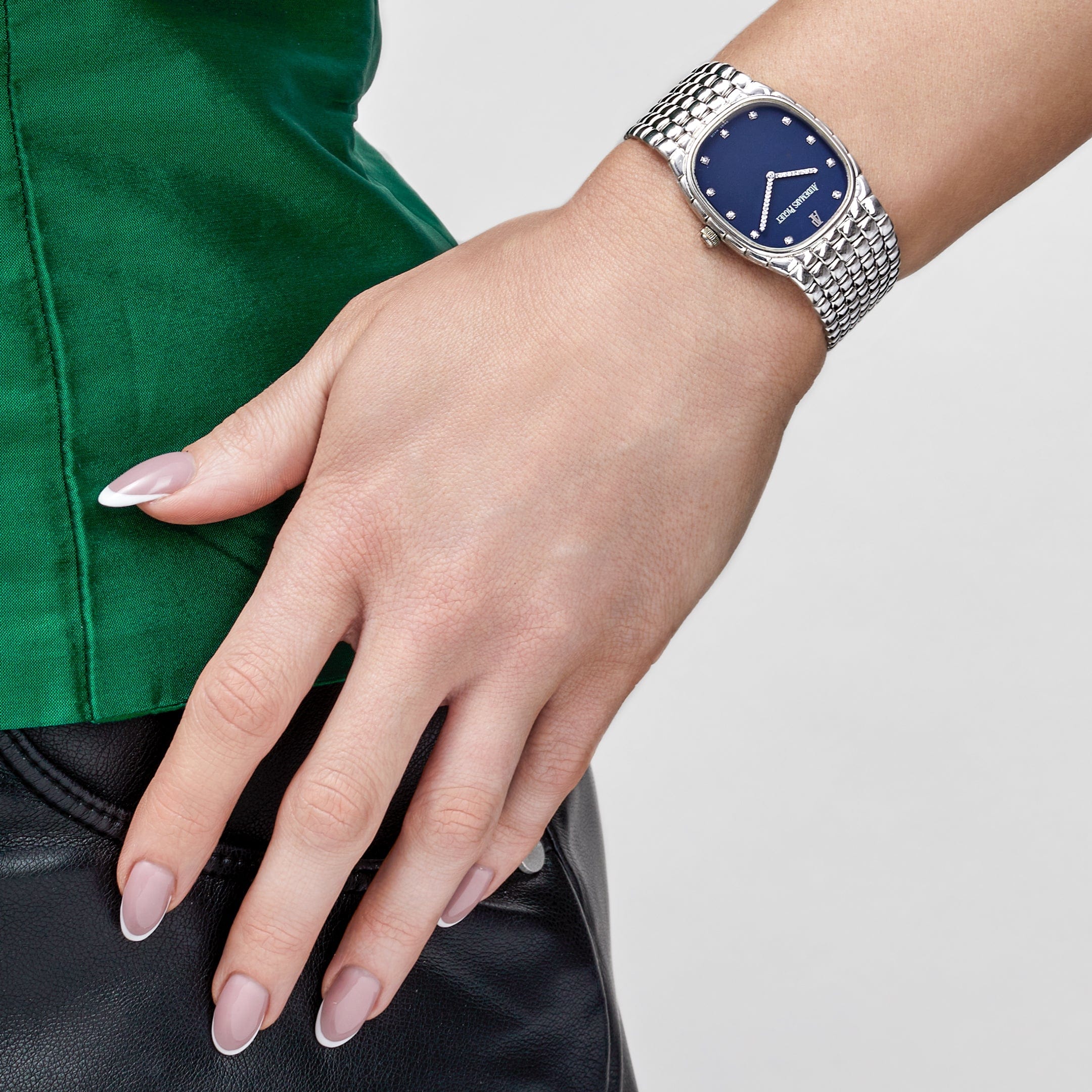 Audemars Piguet Cobra Vintage White Gold Diamond Dark Navy Dial (1970s) - Premium Luxury Product