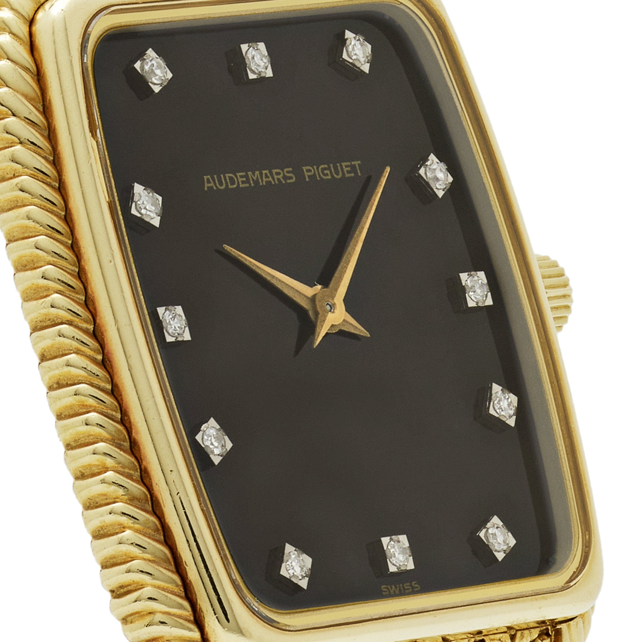 Audemars Piguet Cobra Vintage Yellow Gold Black Onyx Diamond Dial - Premium Luxury Product