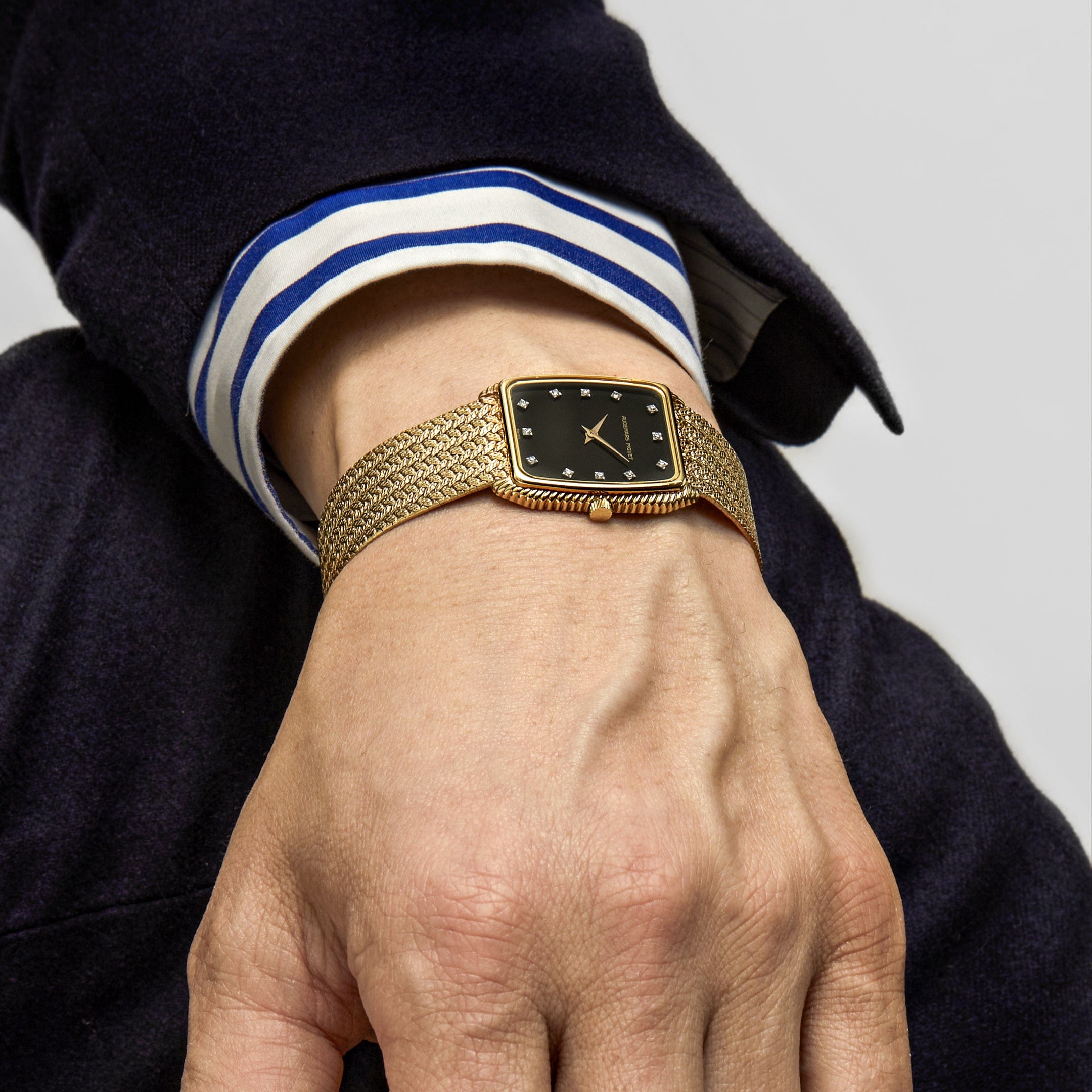 Audemars Piguet Cobra Vintage Yellow Gold Black Onyx Diamond Dial - Premium Luxury Product