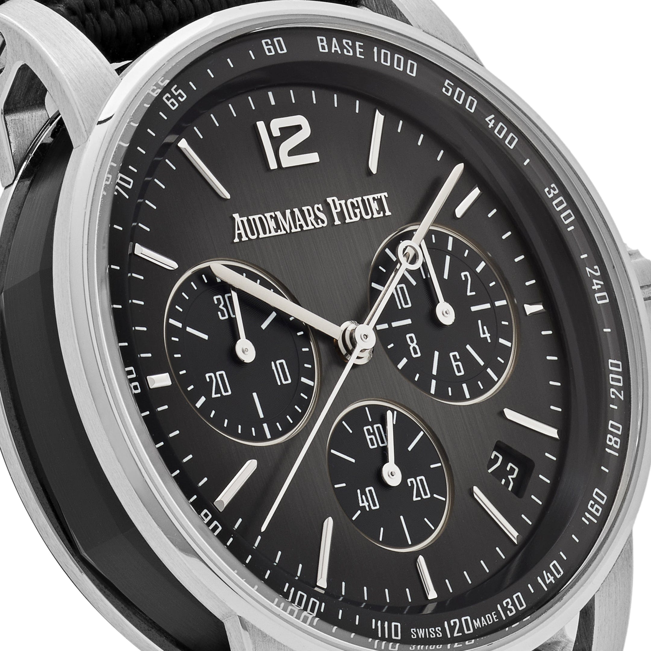 Audemars Piguet Code 11.59 26393NB.OO.A002KB.01 Selfwinding Chronograph Black Ceramic White Gold Grey Dial - Premium Luxury Product