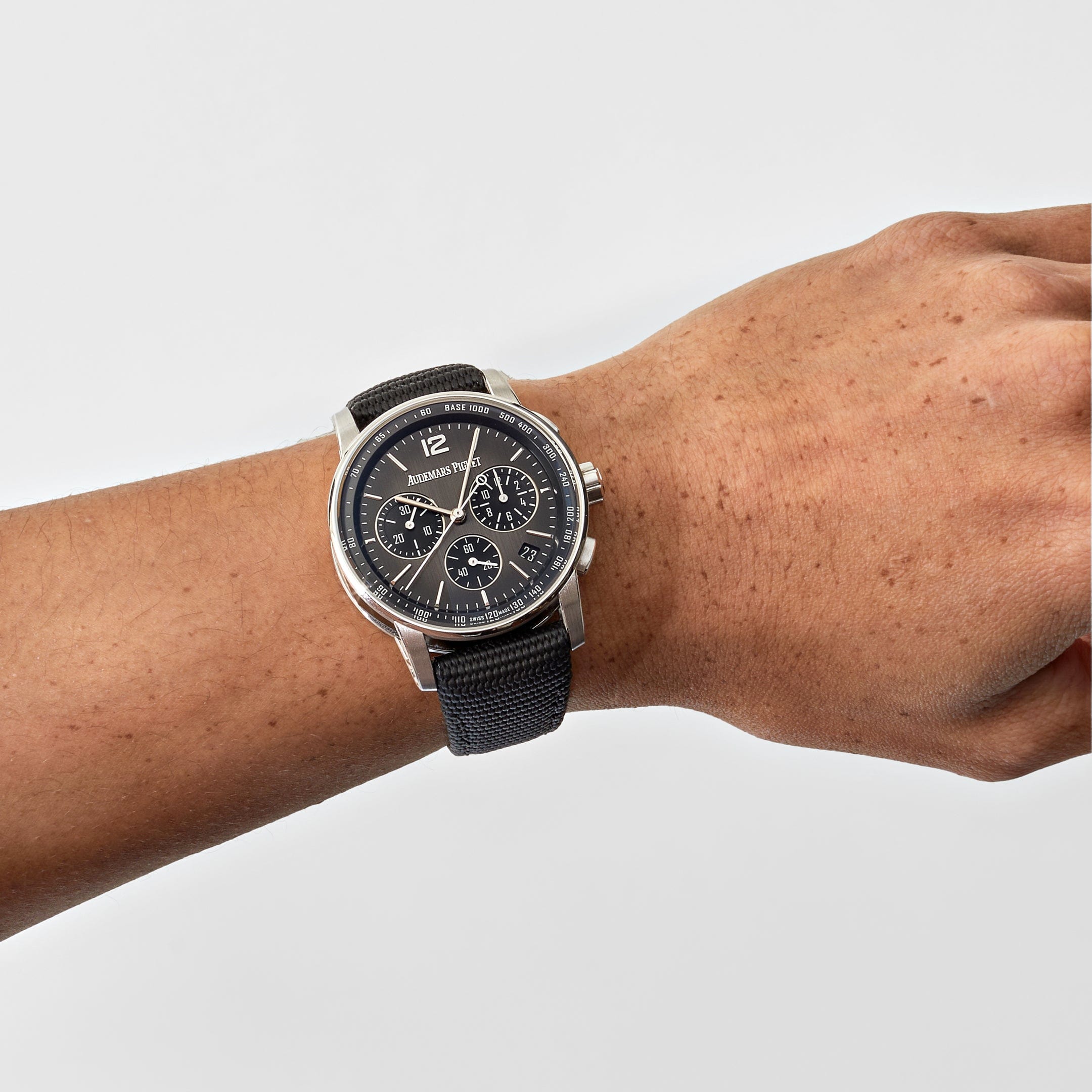 Audemars Piguet Code 11.59 26393NB.OO.A002KB.01 Selfwinding Chronograph Black Ceramic White Gold Grey Dial - Premium Luxury Product