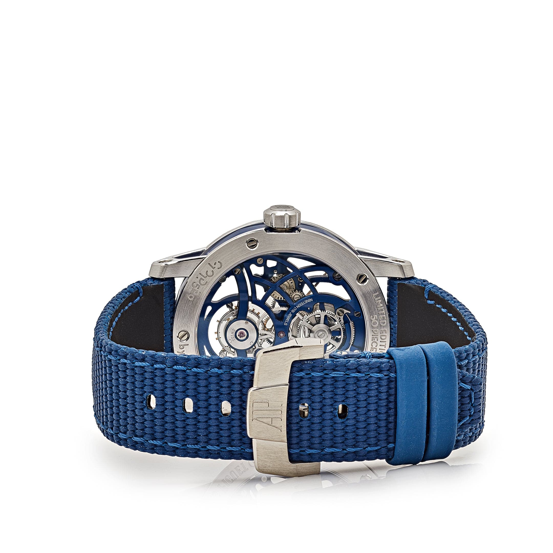 Audemars Piguet Code 11.59 Tourbillon Openworked 26600NB.OO.D346KB.01 White Gold Blue Ceramic Limited Edition - Premium Luxury Product