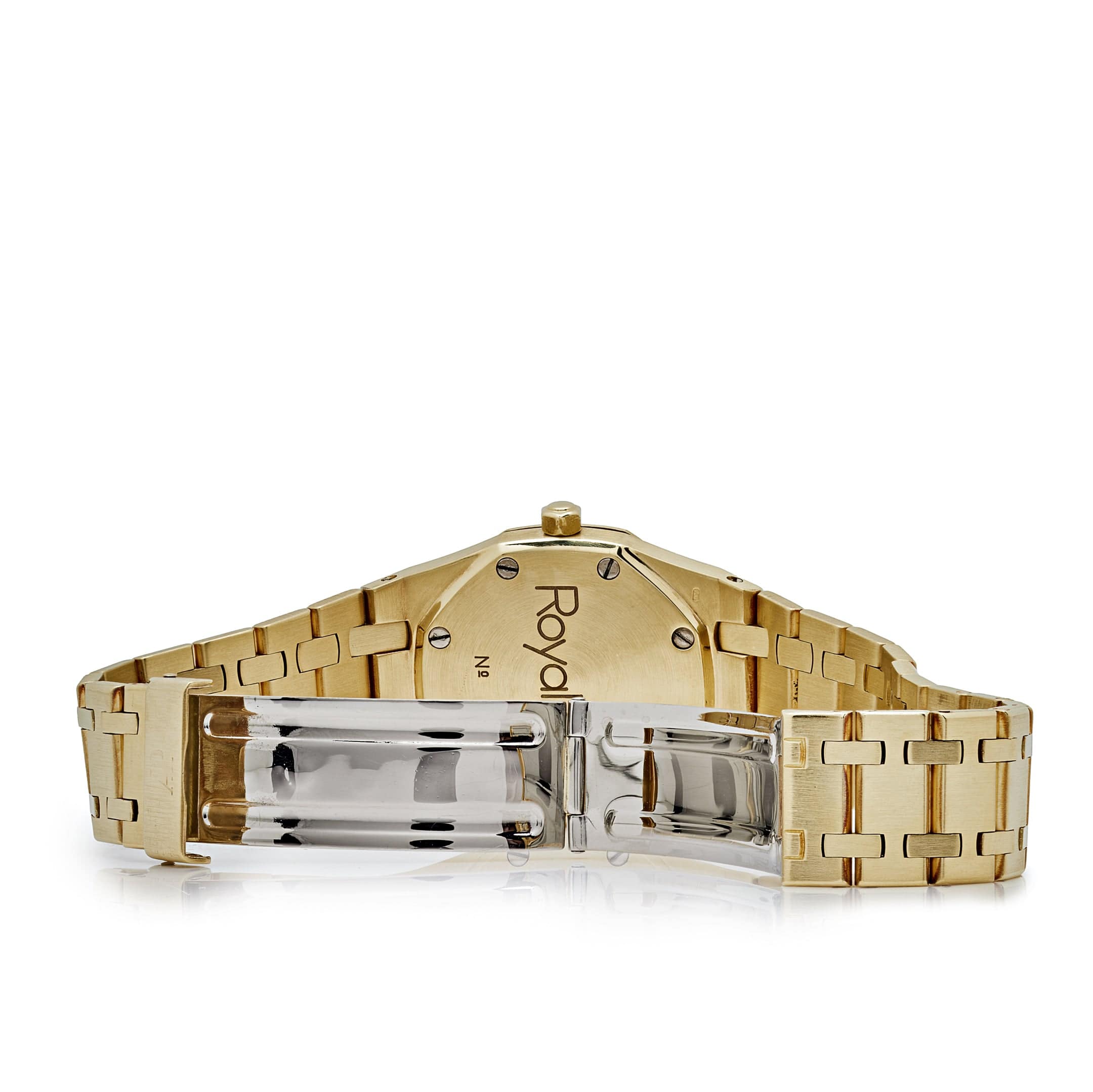 Audemars Piguet Royal Oak 14587/708BA Yellow Gold Champagne Diamond Bezel Diamond Dial - Premium Luxury Product