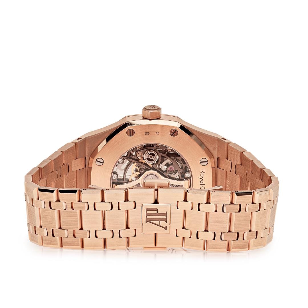 Audemars Piguet Royal Oak 15407OR.OO.1220OR.01 Double Balance Wheel Openworked Rose Gold - Premium Luxury Product