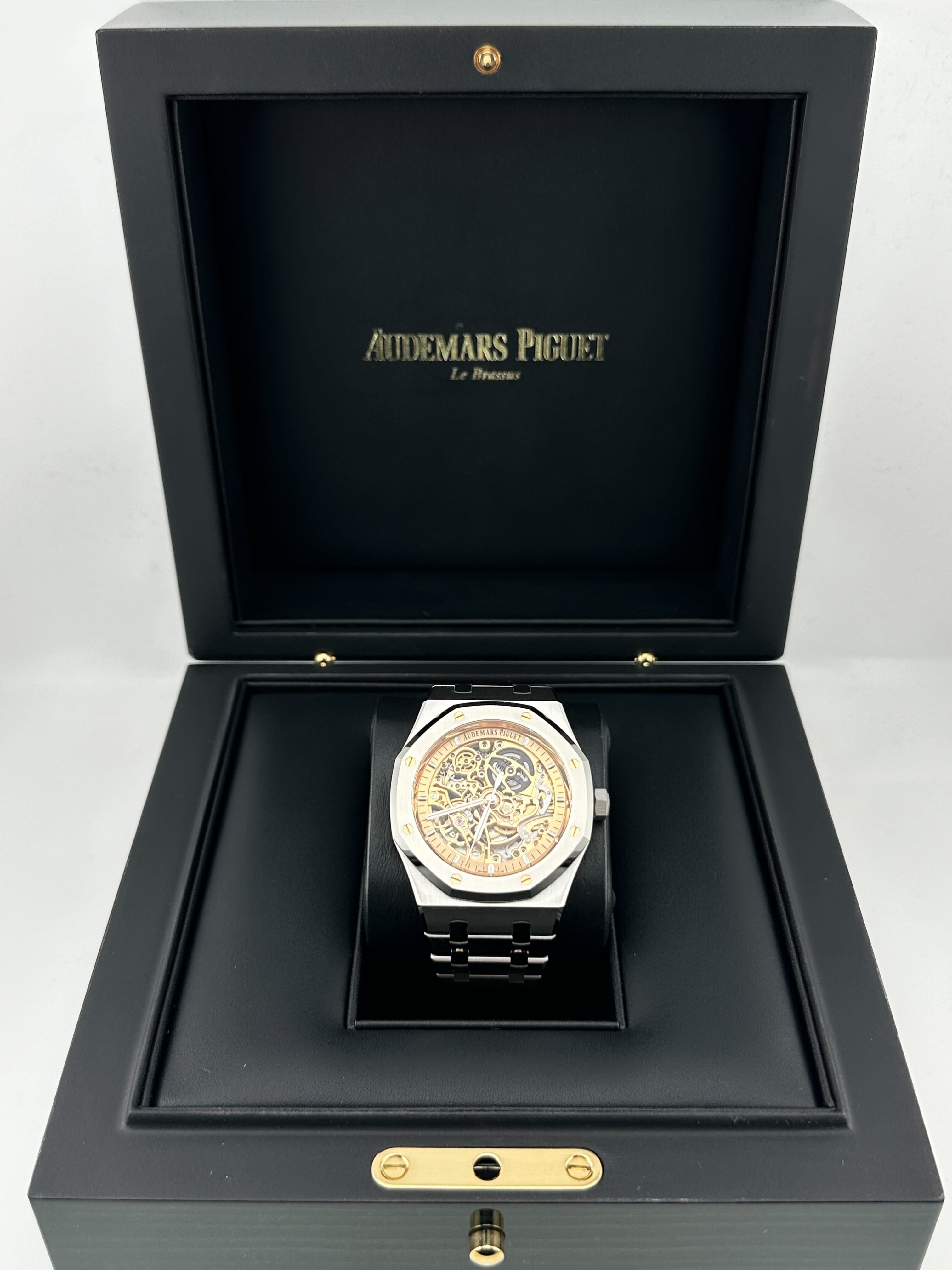 Audemars Piguet Royal Oak 15407ST.OO.1220ST.02 Double Balance Wheel Openworked Stainless Steel Pink Gold-Toned Dial (2024) - Premium Luxury Product