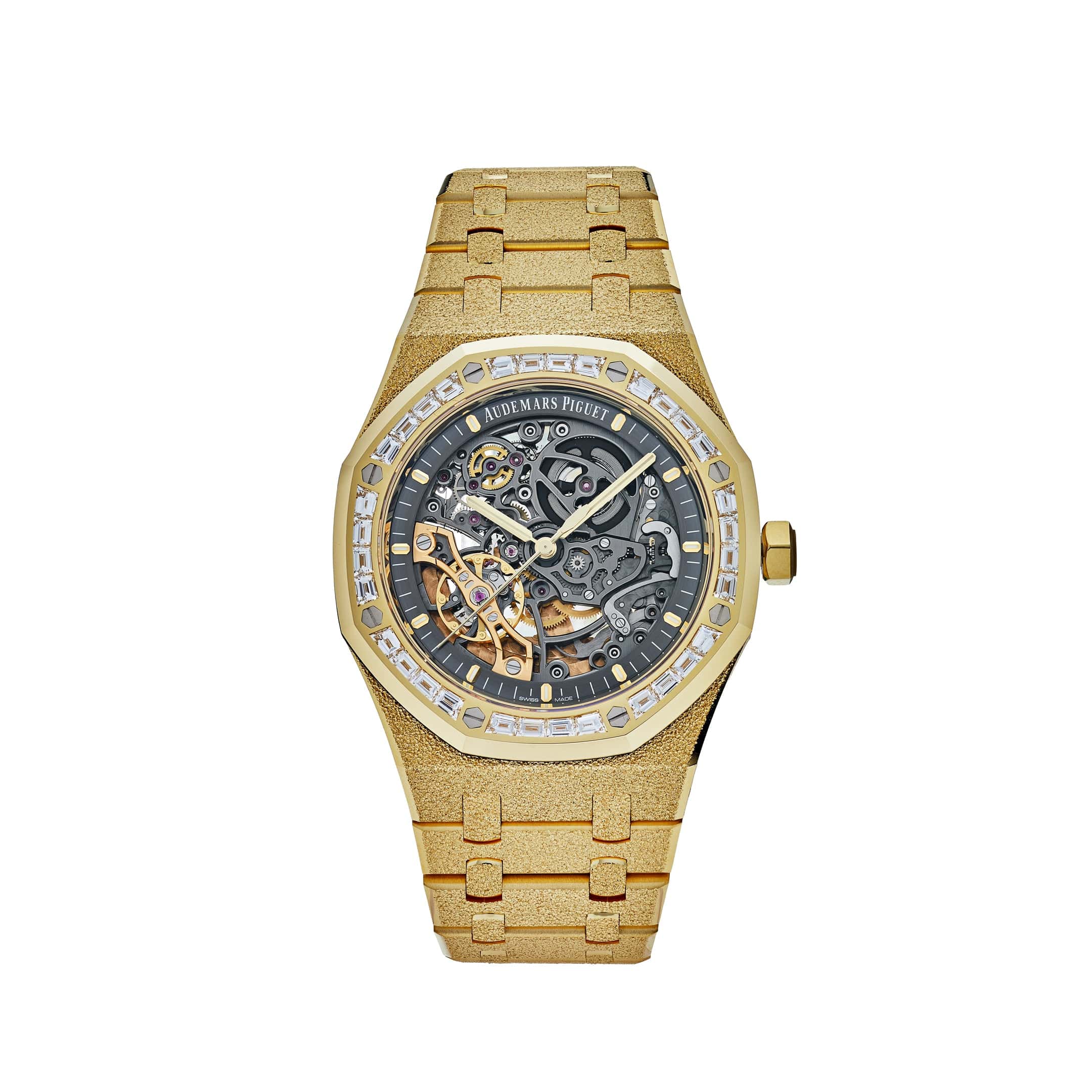 Audemars Piguet Royal Oak 15412BA.ZG.1224BA.01 Double Balance Wheel Frosted-Openworked Yellow Gold (2022) - Premium Luxury Product