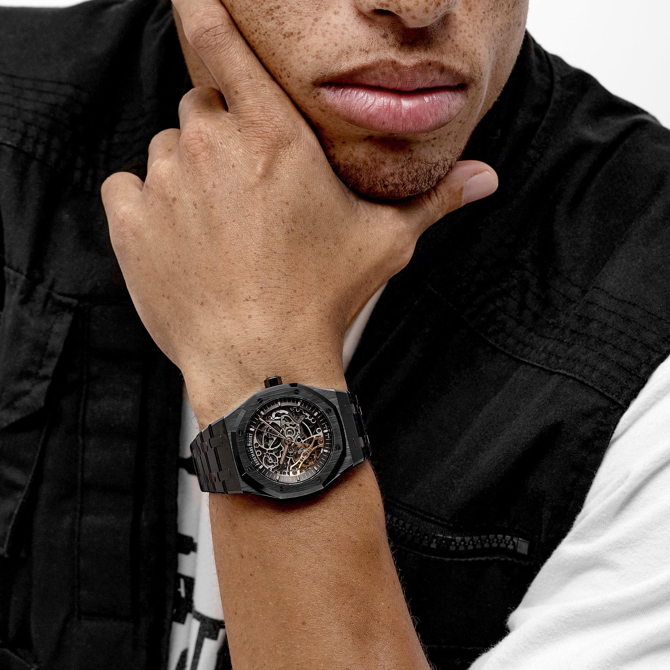 Audemars Piguet Royal Oak 15416CE.OO.1225CE.01 Double Balance Wheel Openworked Black Ceramic - Premium Luxury Product