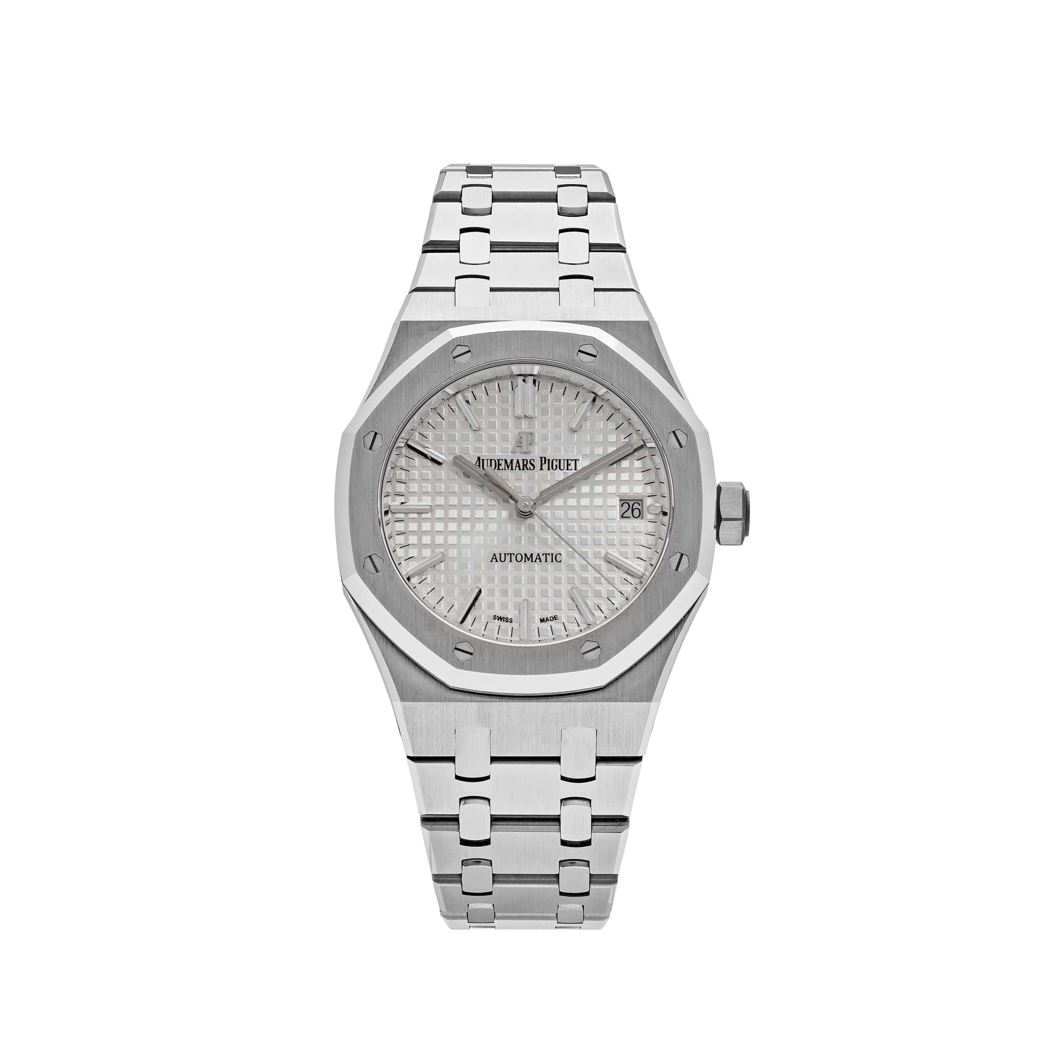 Audemars Piguet Royal Oak 15450ST.OO.1256ST.01.A Selfwinding Stainless Steel White Dial (2019) - Premium Luxury Product