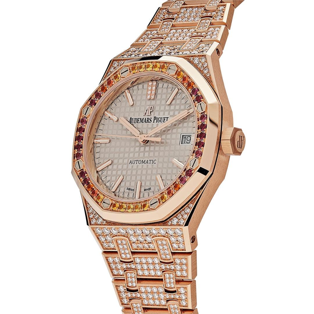 Audemars Piguet Royal Oak 15452OR.ZY.D038VE.01 Rose Gold and Diamonds (2021) - Premium Luxury Product