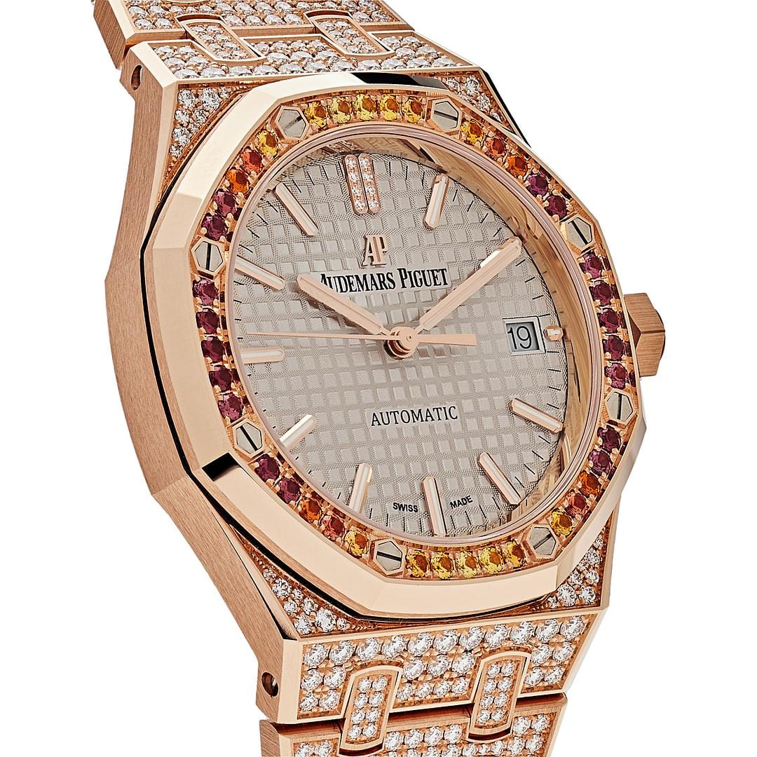 Audemars Piguet Royal Oak 15452OR.ZY.D038VE.01 Rose Gold and Diamonds (2021) - Premium Luxury Product