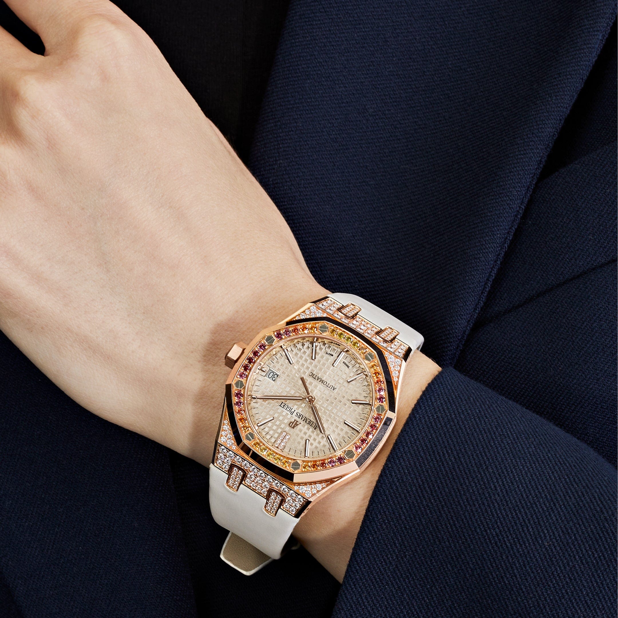 Audemars Piguet Royal Oak 15452OR.ZY.D038VE.01 Rose Gold and Diamonds (2021) - Premium Luxury Product