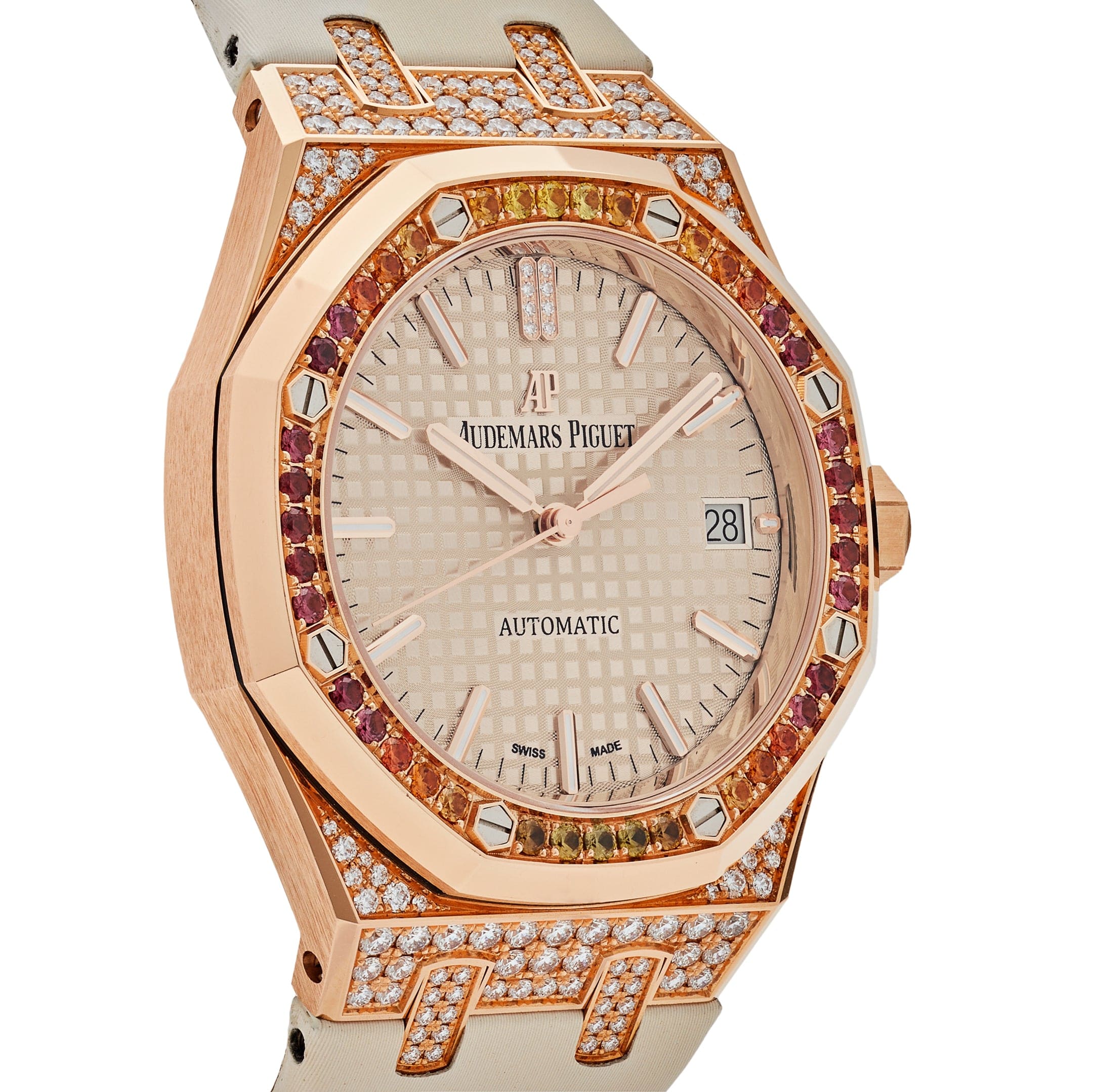 Audemars Piguet Royal Oak 15452OR.ZY.D038VE.01 Rose Gold and Diamonds (2021) - Premium Luxury Product