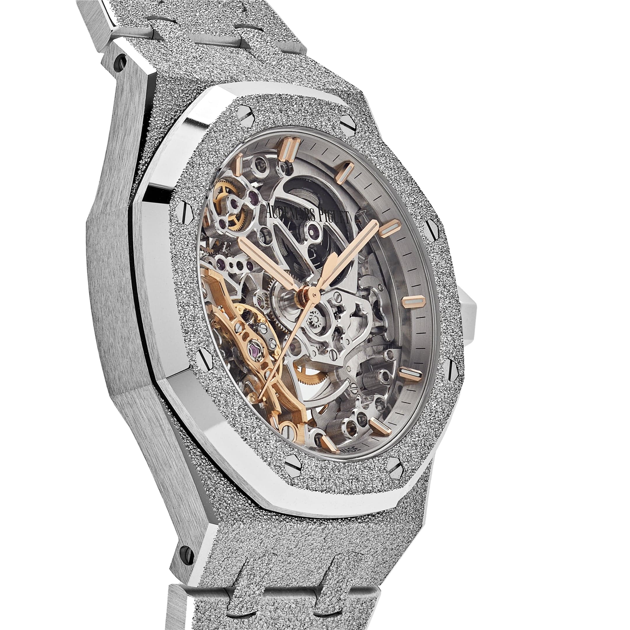 Audemars Piguet Royal Oak 15466BC.GG.1259BC.01 Double Balance Wheel Frosted White Gold (2023) - Premium Luxury Product