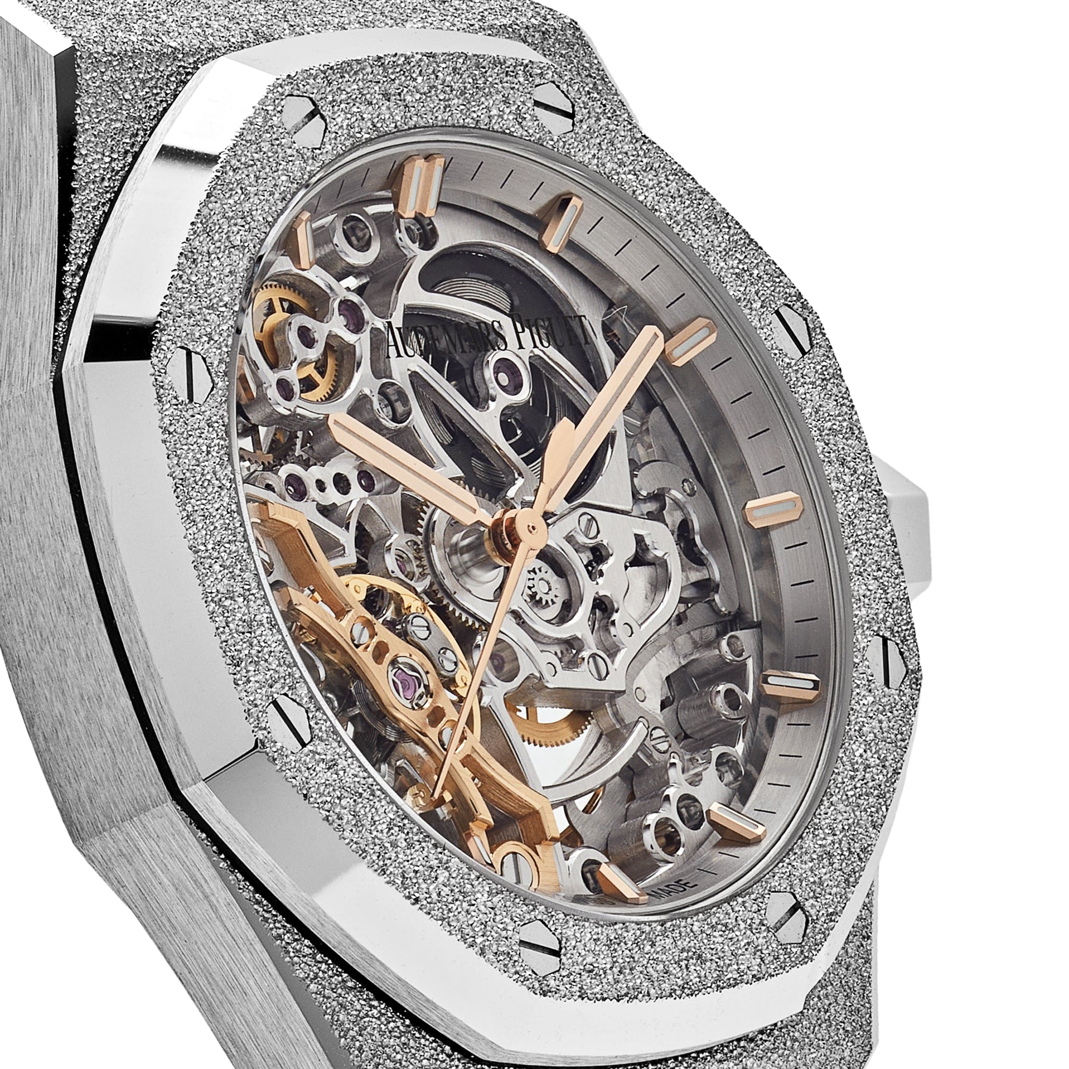 Audemars Piguet Royal Oak 15466BC.GG.1259BC.01 Double Balance Wheel Frosted White Gold (2023) - Premium Luxury Product
