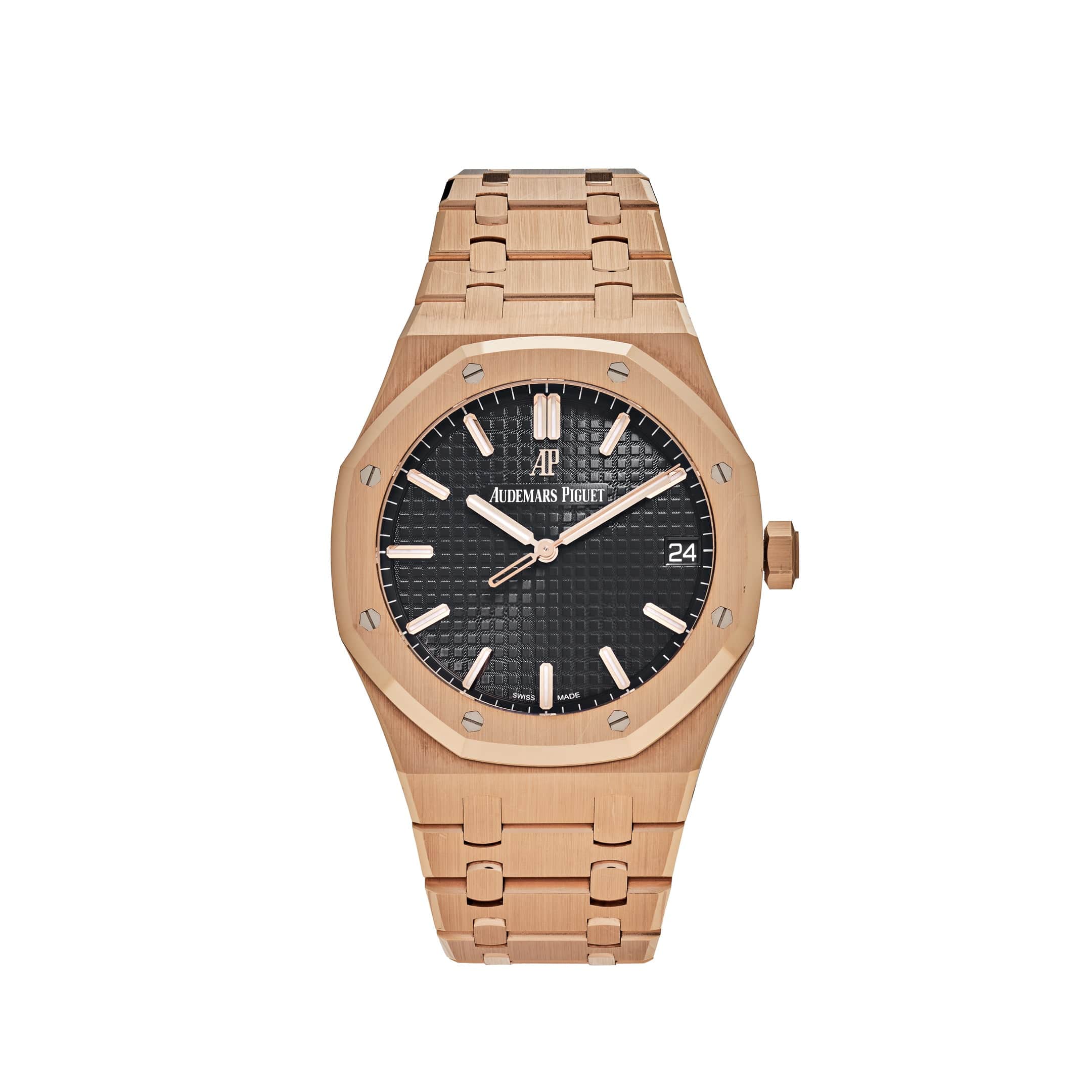 Audemars Piguet Royal Oak 15500OR.OO.1220OR.01 Selfwinding Rose Gold Black Dial - Premium Luxury Product