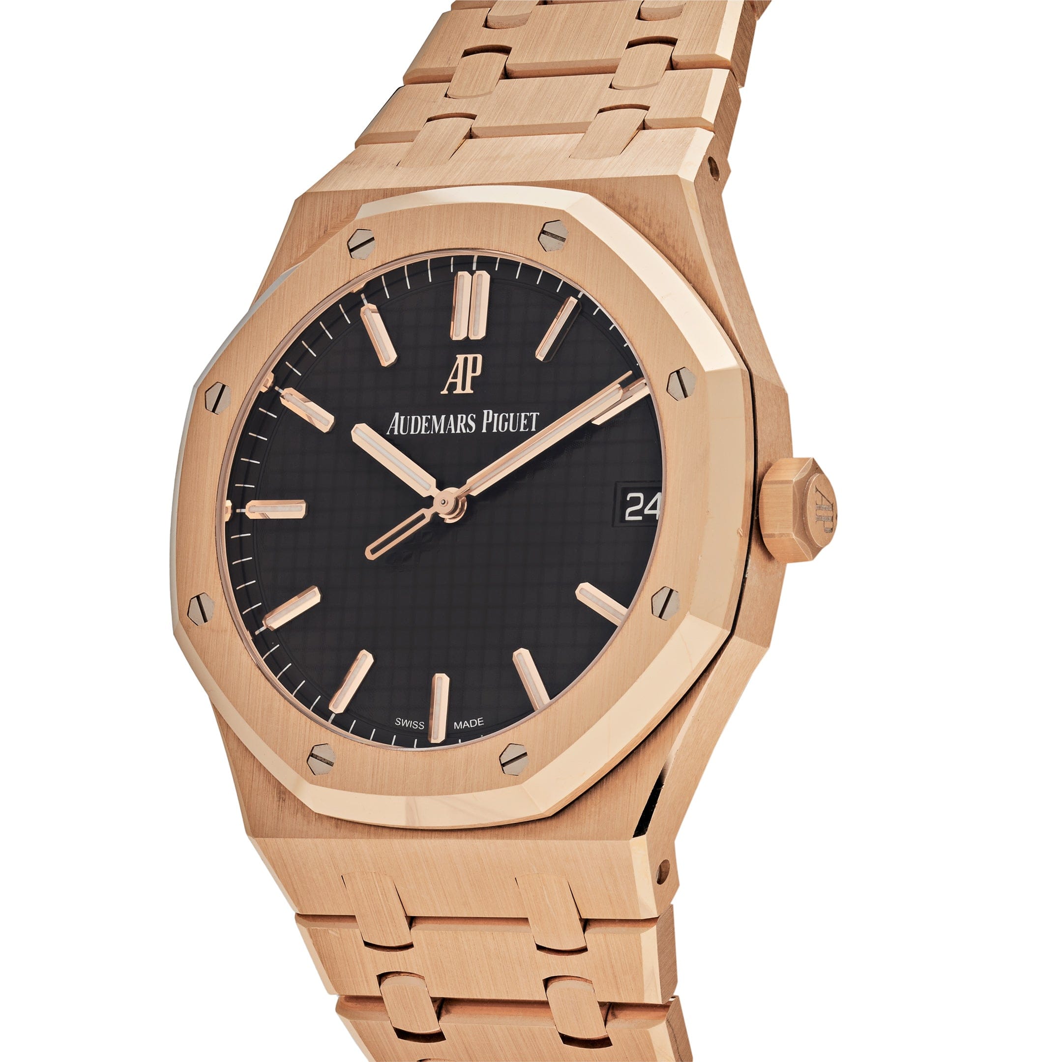 Audemars Piguet Royal Oak 15500OR.OO.1220OR.01 Selfwinding Rose Gold Black Dial - Premium Luxury Product