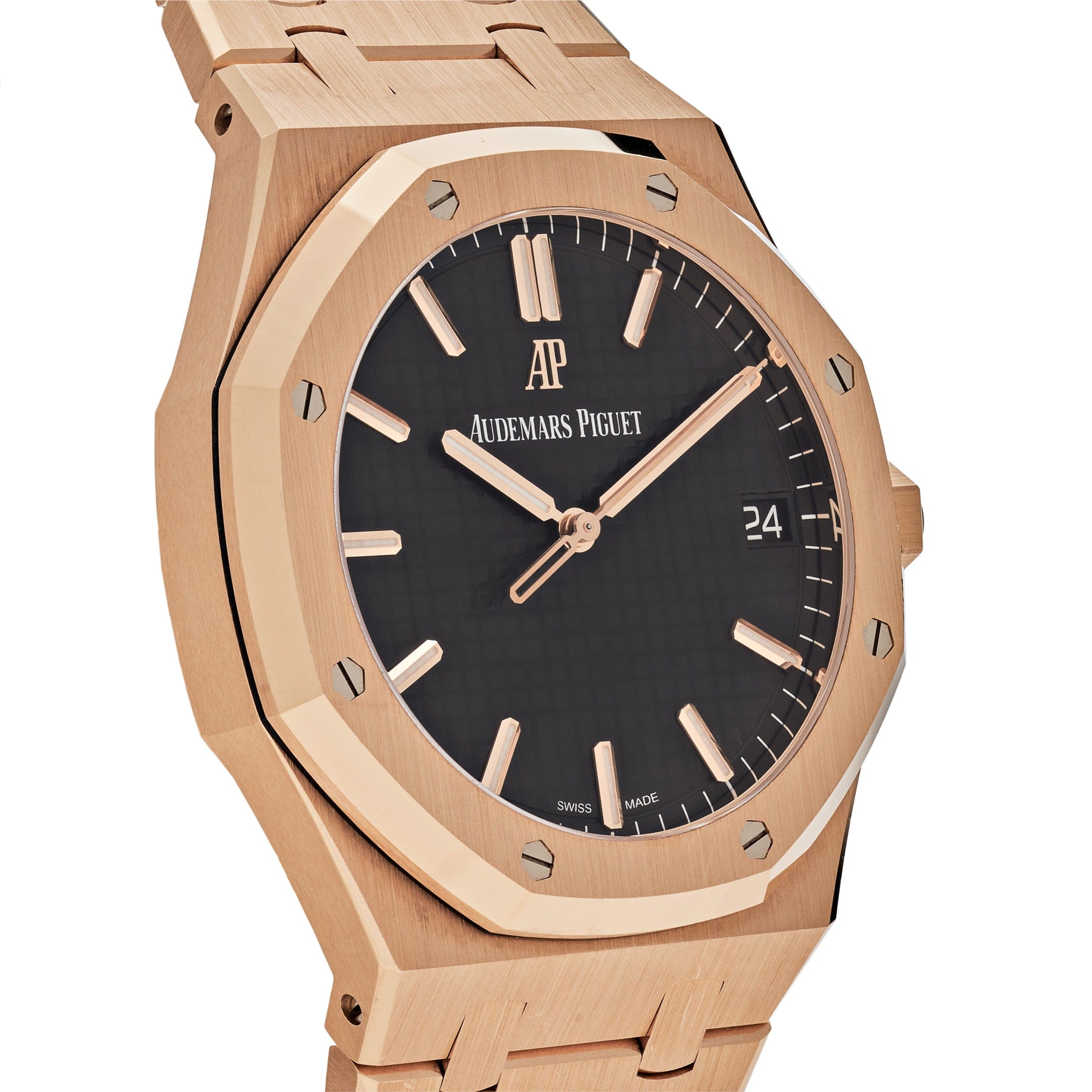 Audemars Piguet Royal Oak 15500OR.OO.1220OR.01 Selfwinding Rose Gold Black Dial - Premium Luxury Product
