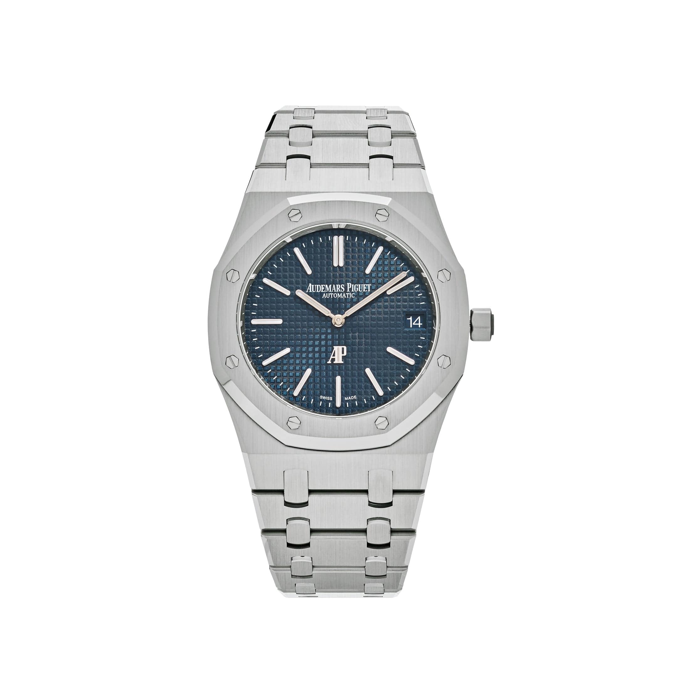 Audemars Piguet Royal Oak 16202ST.OO.1240ST.01 'Jumbo' Extra-Thin 50th Anniversary Stainless Steel Blue Dial - Premium Luxury Product