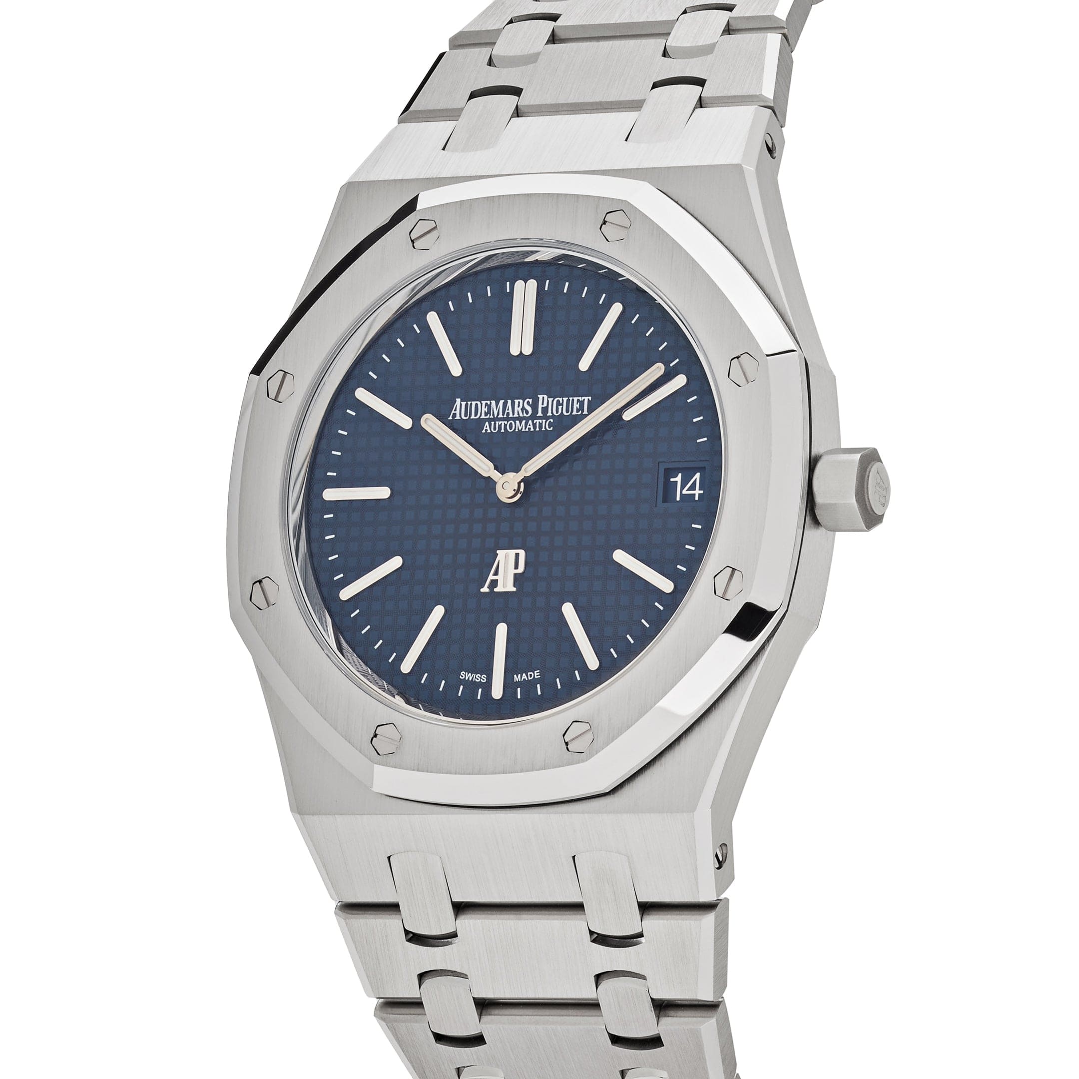 Audemars Piguet Royal Oak 16202ST.OO.1240ST.02 'Jumbo' Extra-Thin Stainless Steel Blue Dial - Premium Luxury Product