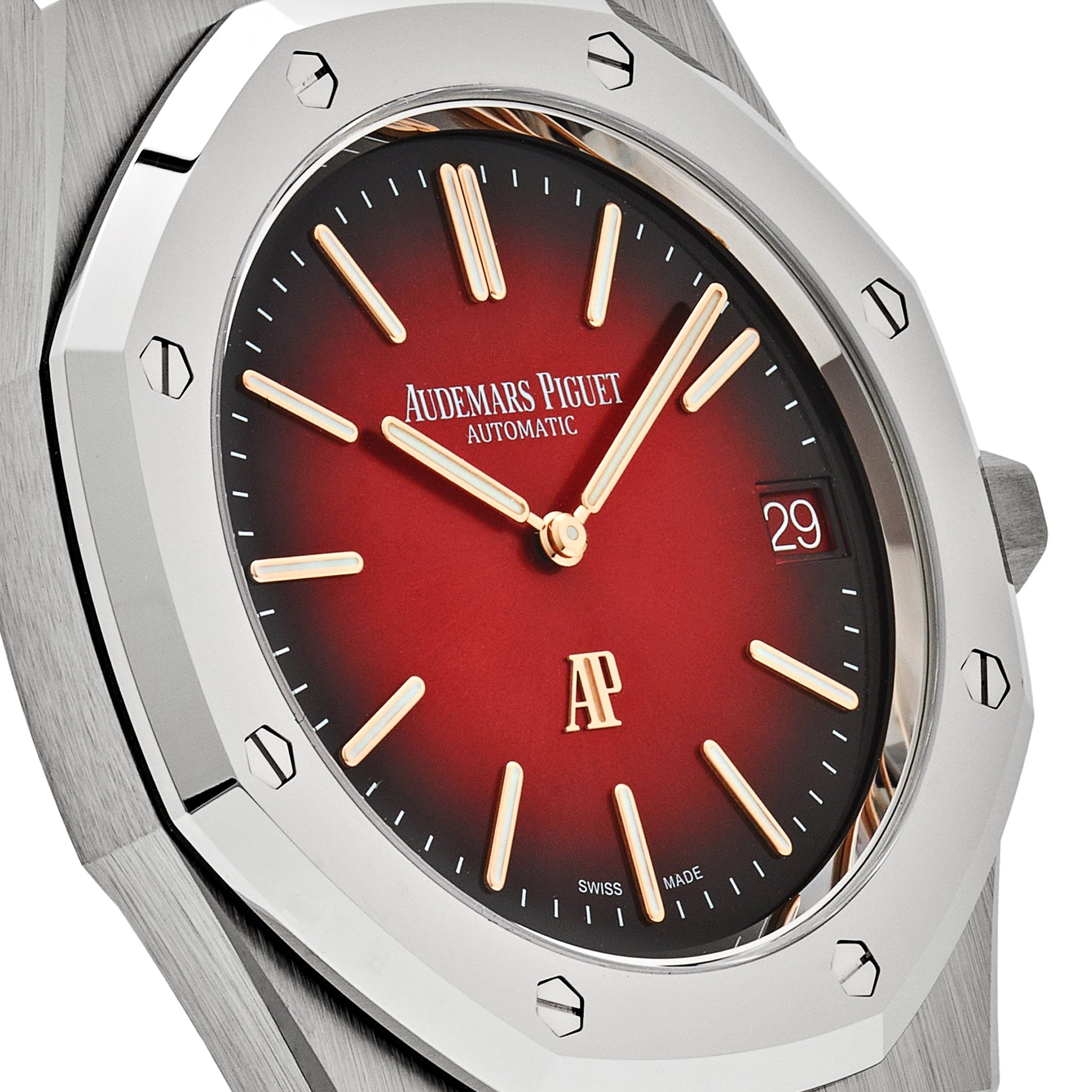 Audemars Piguet Royal Oak 16202XT.OO.1240XT.01 'Jumbo' Extra-Thin Titanium Burgundy Dial - Premium Luxury Product