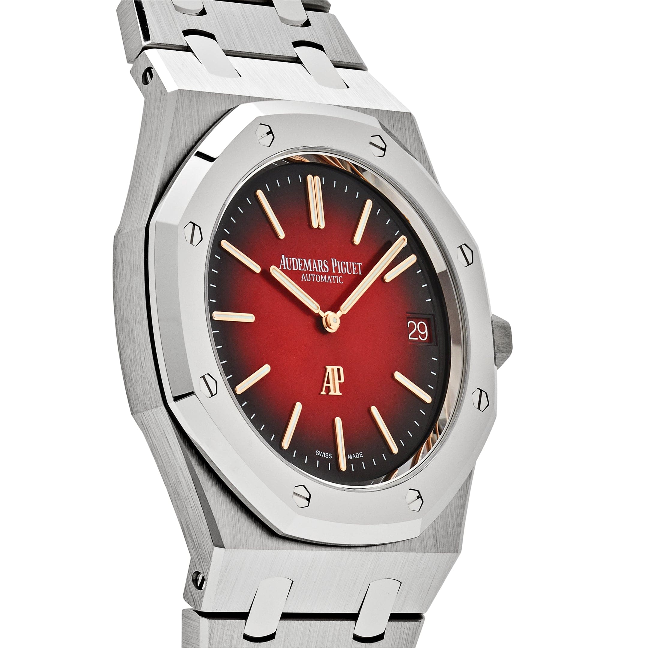 Audemars Piguet Royal Oak 16202XT.OO.1240XT.01 'Jumbo' Extra-Thin Titanium Burgundy Dial - Premium Luxury Product