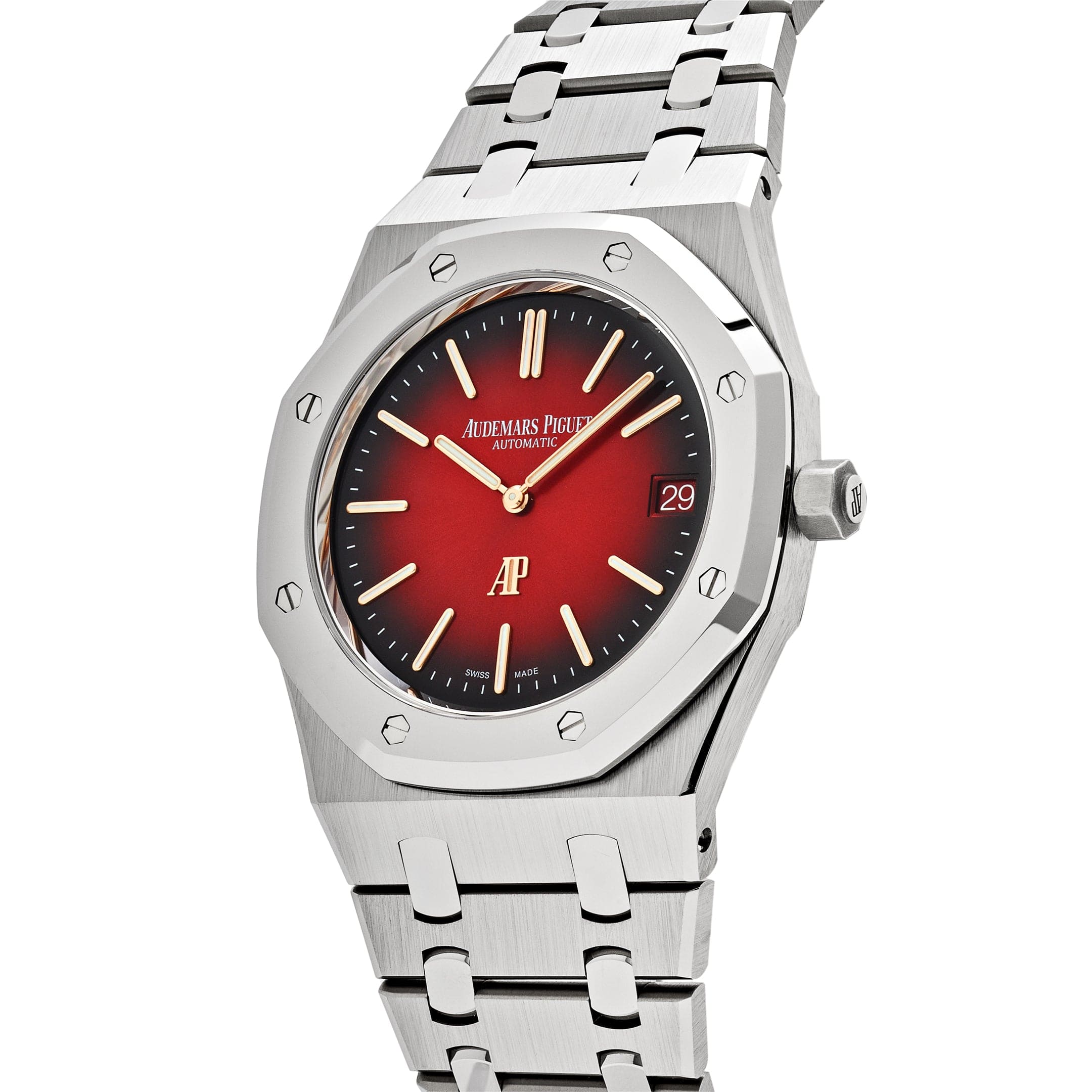 Audemars Piguet Royal Oak 16202XT.OO.1240XT.01 'Jumbo' Extra-Thin Titanium Burgundy Dial - Premium Luxury Product