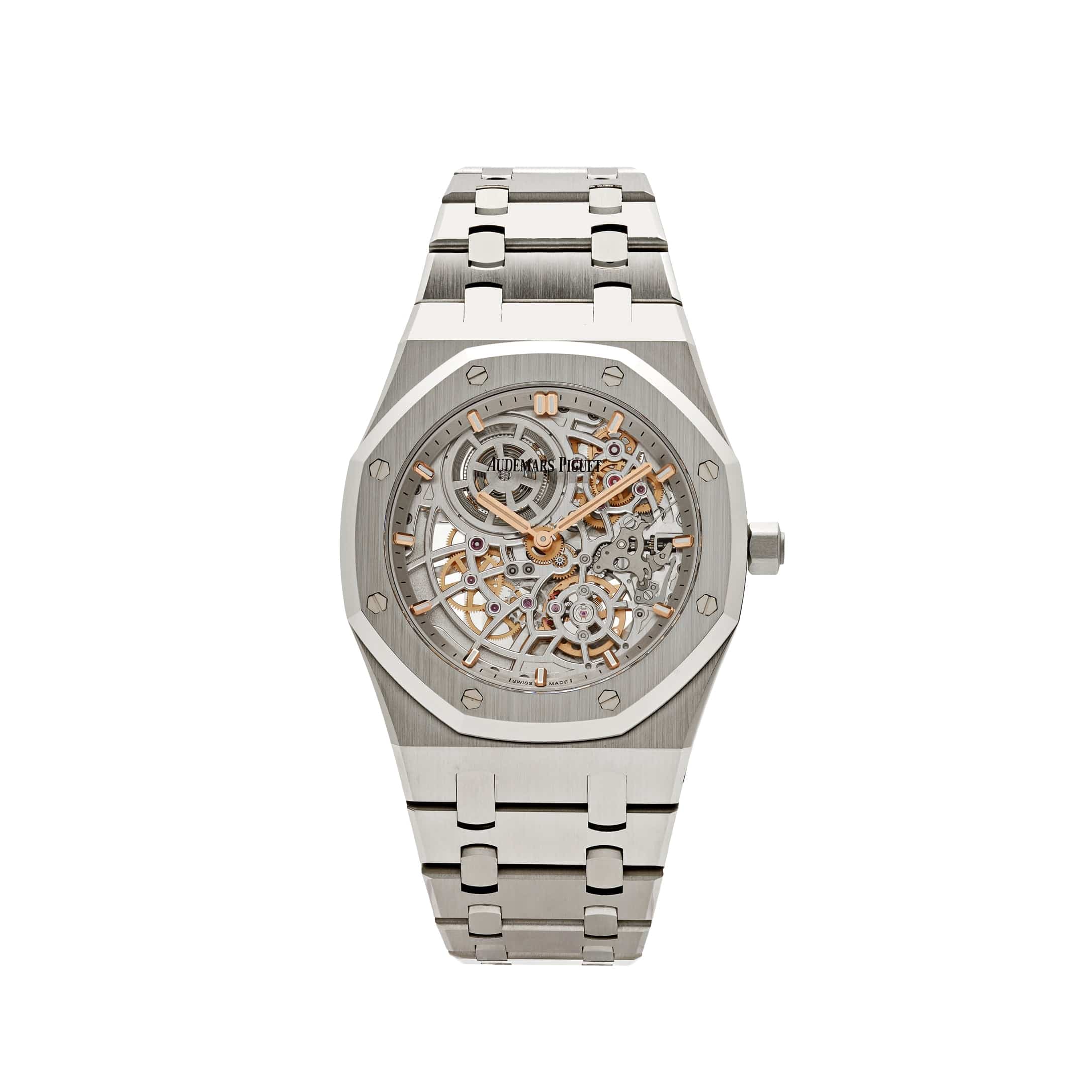 Audemars Piguet Royal Oak 16204ST.OO.1240ST.01 'Jumbo' 50th Anniversary Stainless Steel Extra-Thin Openworked (2022) - Premium Luxury Product