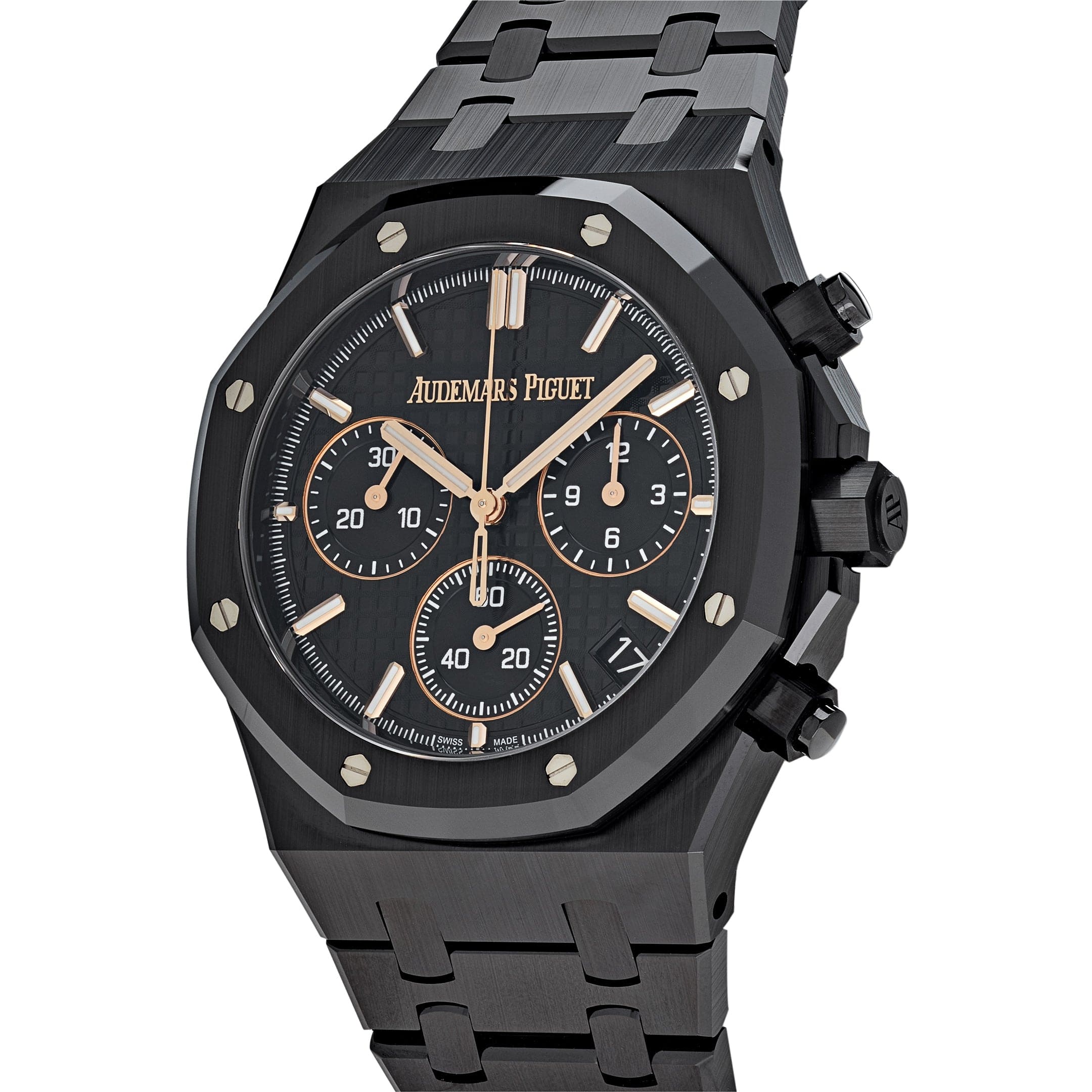 Audemars Piguet Royal Oak 26240CE.OO.1225CE.01 Selfwinding Chronograph '50th Anniversary' Black Ceramic - Premium Luxury Product