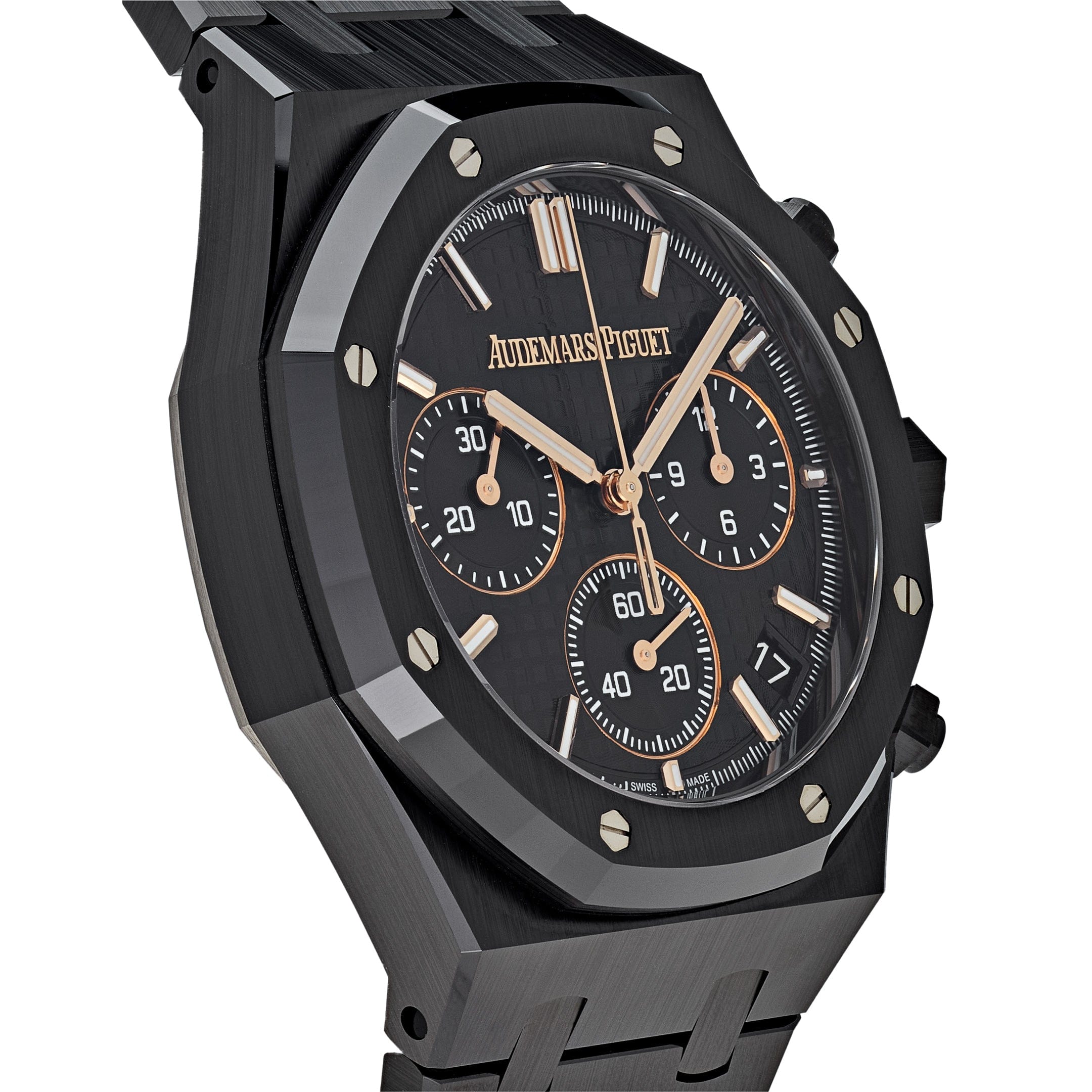 Audemars Piguet Royal Oak 26240CE.OO.1225CE.01 Selfwinding Chronograph '50th Anniversary' Black Ceramic - Premium Luxury Product
