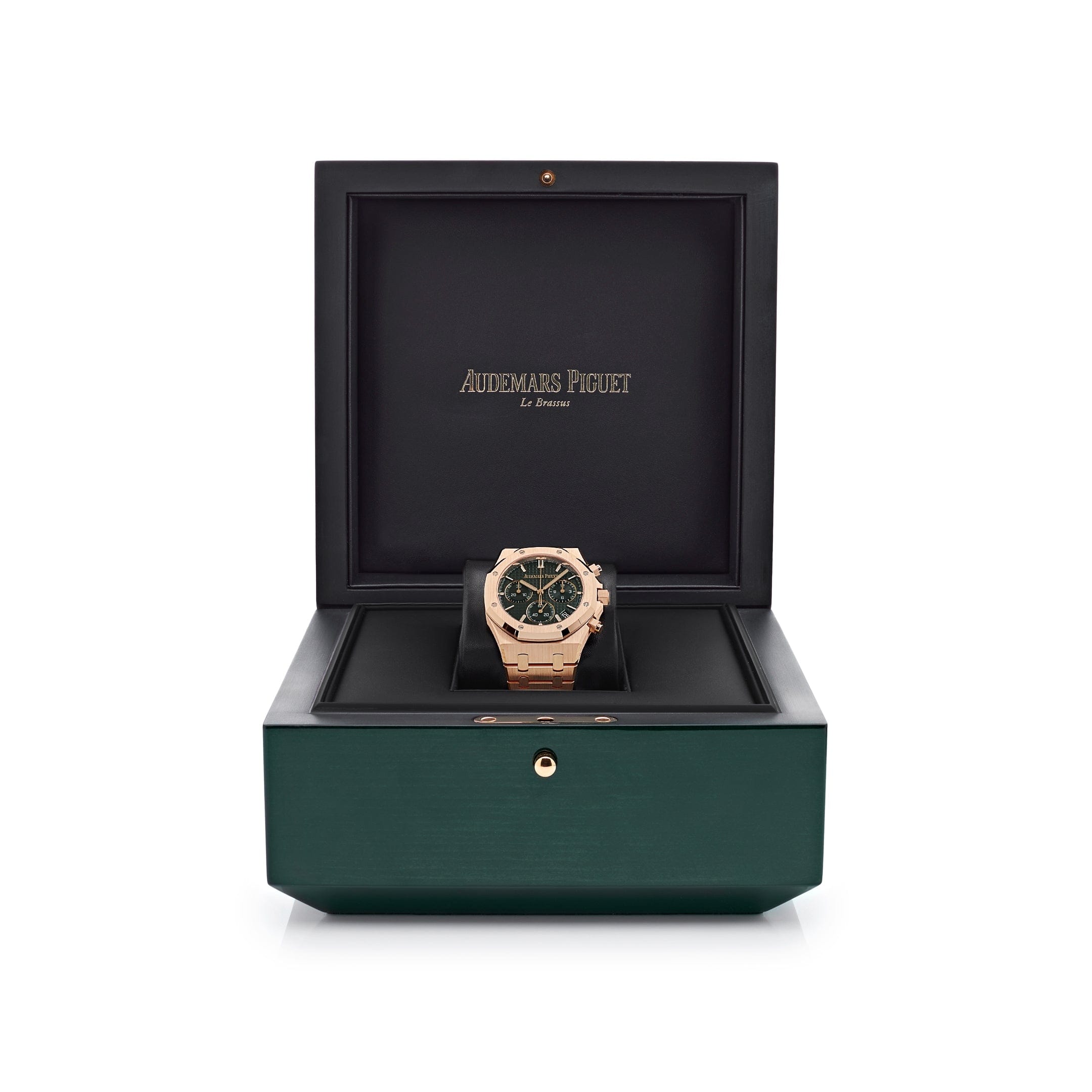 Audemars Piguet Royal Oak 26240OR.OO.1320OR.08 Selfwinding Chronograph Rose Gold Khaki Green Dial - Premium Luxury Product