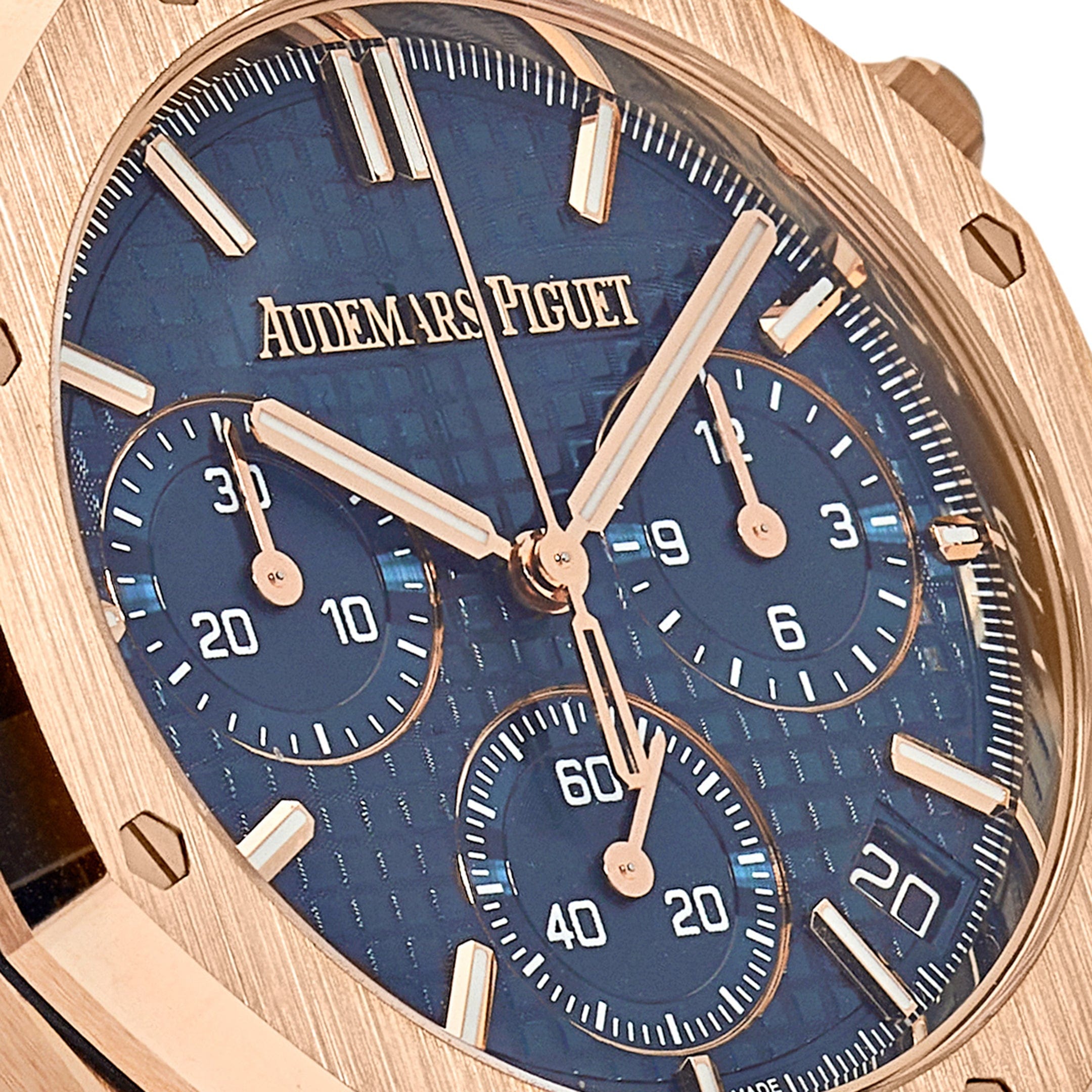 Audemars Piguet Royal Oak 26240OR.OO.D315CR.01 Chronograph '50th Anniversary' Rose Gold Blue Dial (2022) - Premium Luxury Product