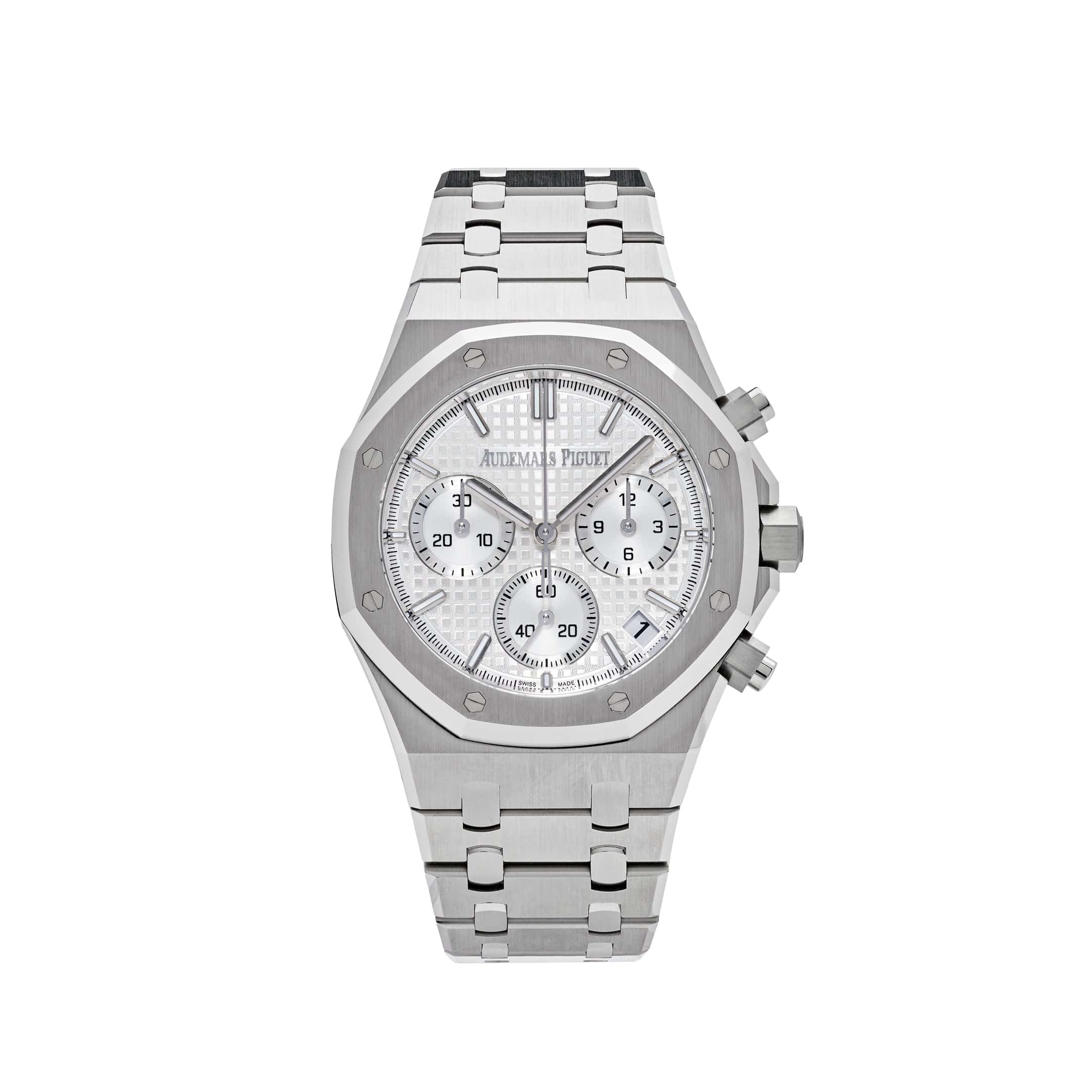 Audemars Piguet Royal Oak 26240ST.OO.1320ST.03 Selfwinding Chronograph '50th Anniversary' Stainless Steel White Dial (2022) - Premium Luxury Product