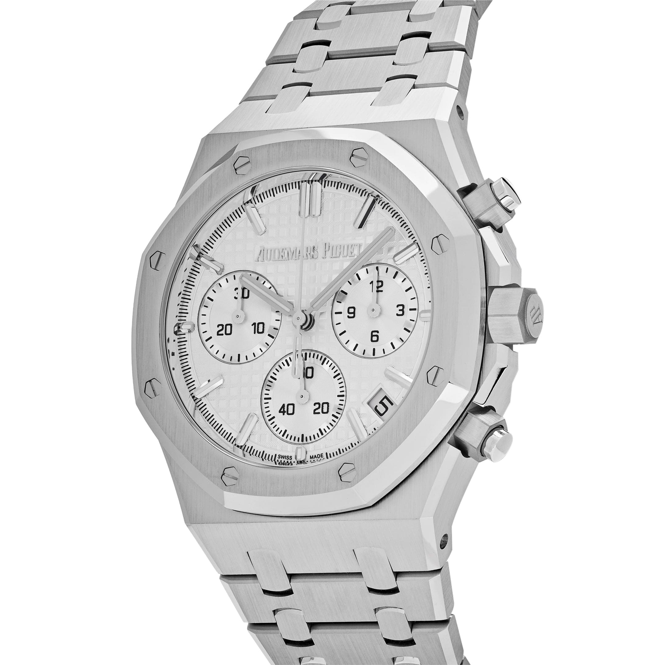 Audemars Piguet Royal Oak 26240ST.OO.1320ST.07 Selfwinding Chronograph Stainless Steel White Dial - Premium Luxury Product