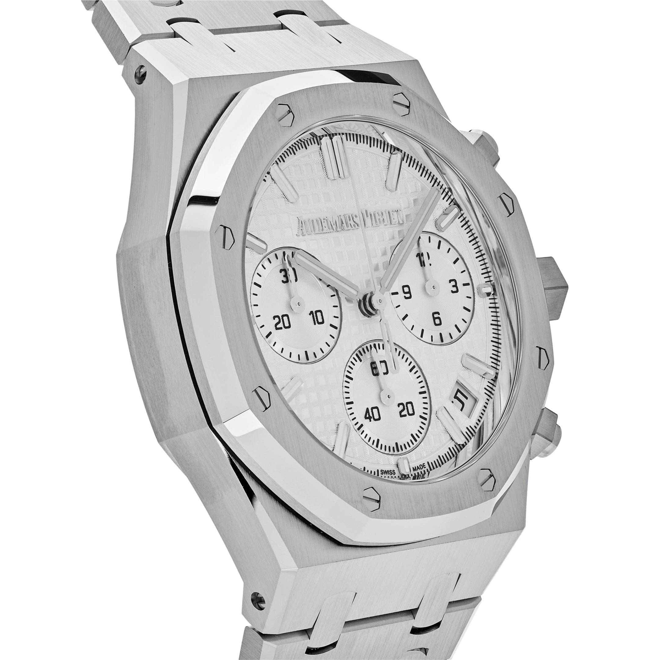 Audemars Piguet Royal Oak 26240ST.OO.1320ST.07 Selfwinding Chronograph Stainless Steel White Dial - Premium Luxury Product