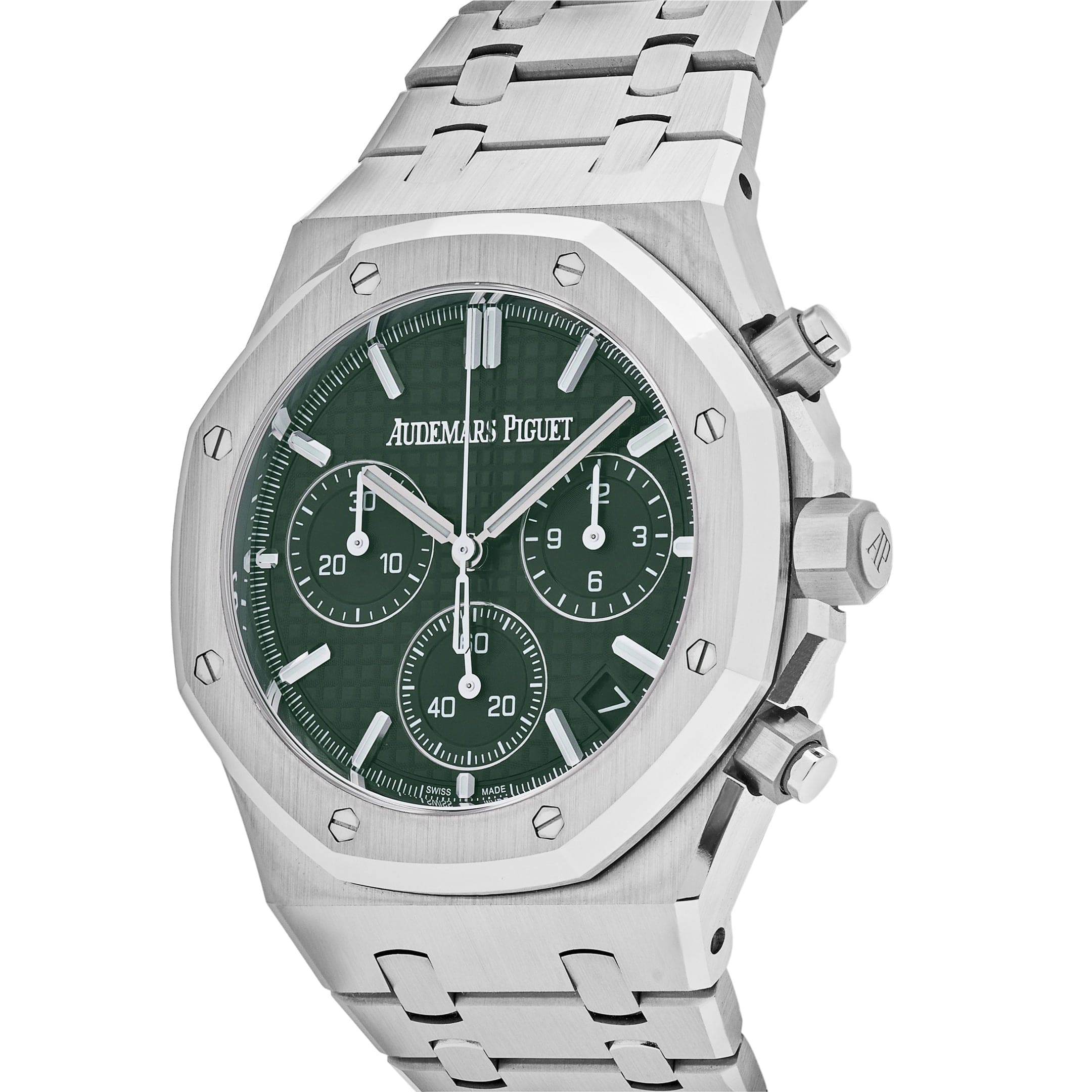 Audemars Piguet Royal Oak 26240ST.OO.1320ST.08 Selfwinding Chronograph Stainless Steel Green Dial (2023) - Premium Luxury Product