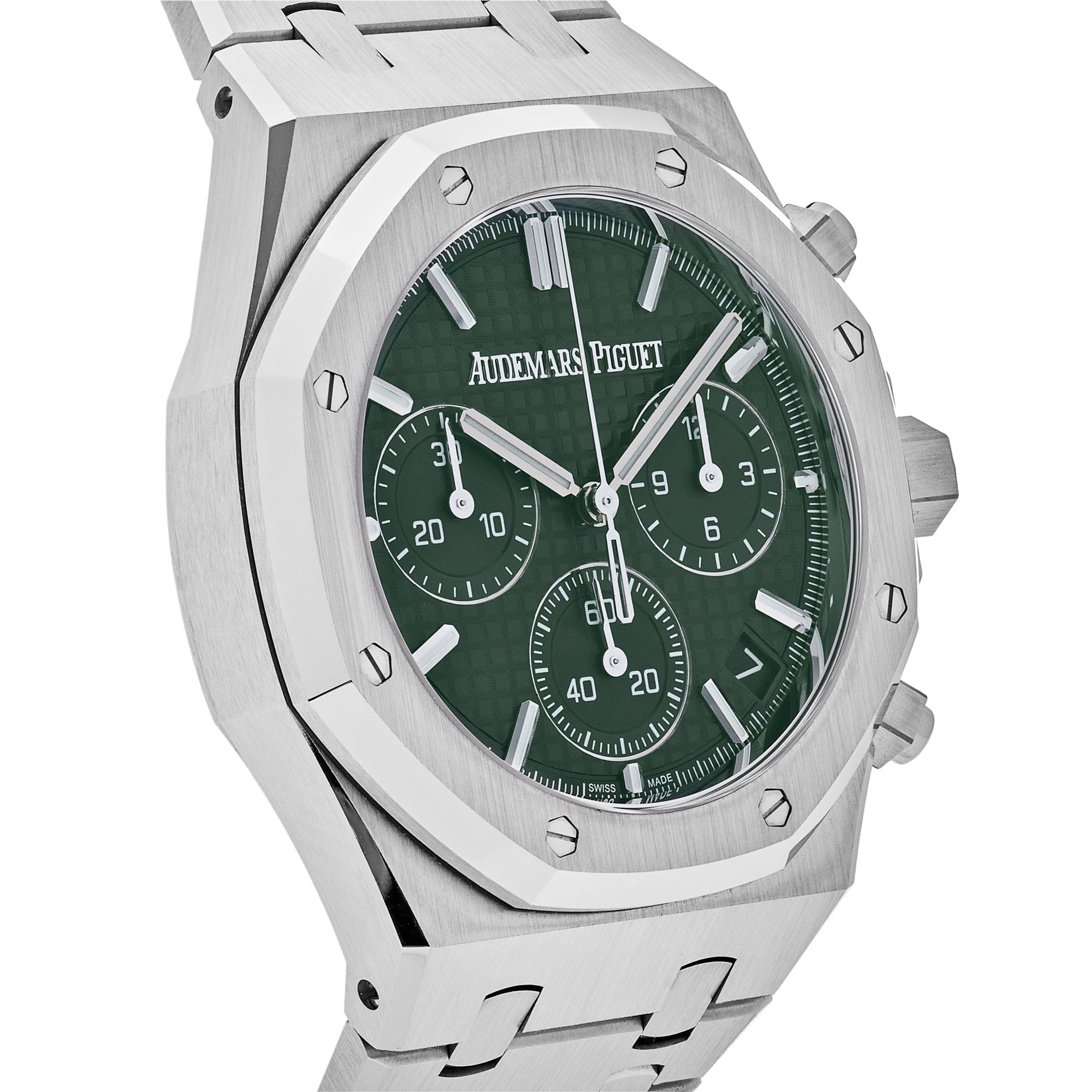 Audemars Piguet Royal Oak 26240ST.OO.1320ST.08 Selfwinding Chronograph Stainless Steel Green Dial (2023) - Premium Luxury Product