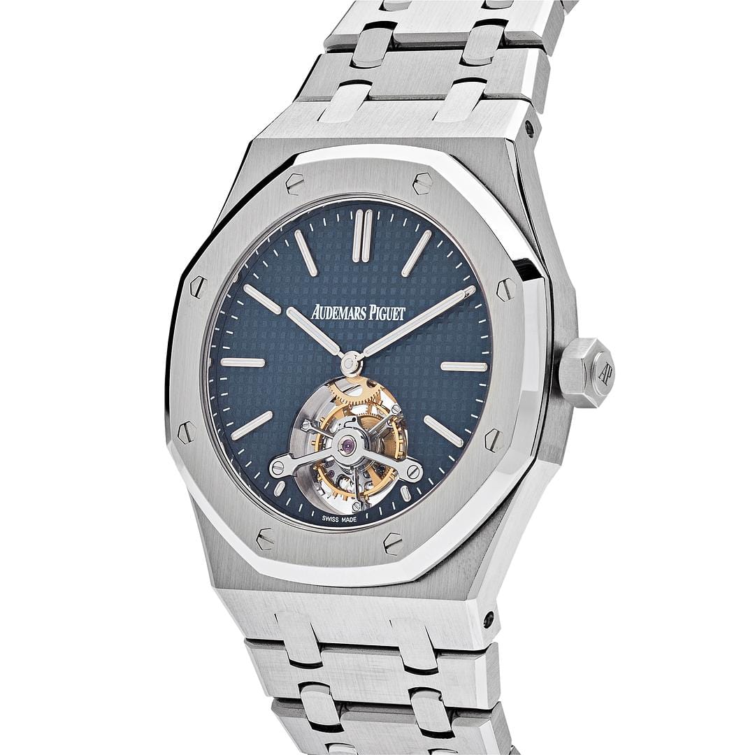 Audemars Piguet Royal Oak 26510ST.OO.1220ST.01 Tourbillon Extra-Thin Steel Blue Dial - Premium Luxury Product