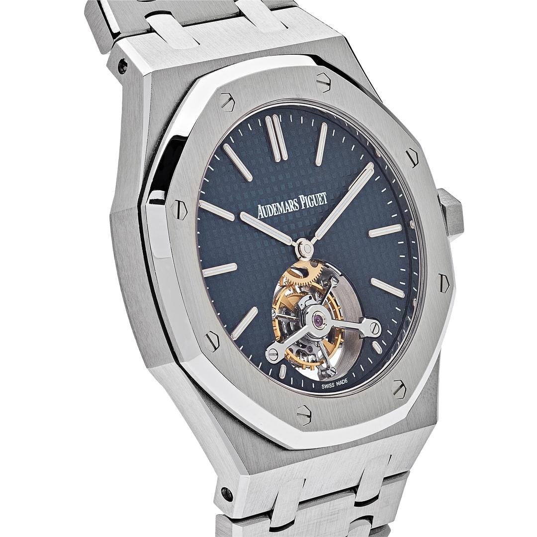 Audemars Piguet Royal Oak 26510ST.OO.1220ST.01 Tourbillon Extra-Thin Steel Blue Dial - Premium Luxury Product